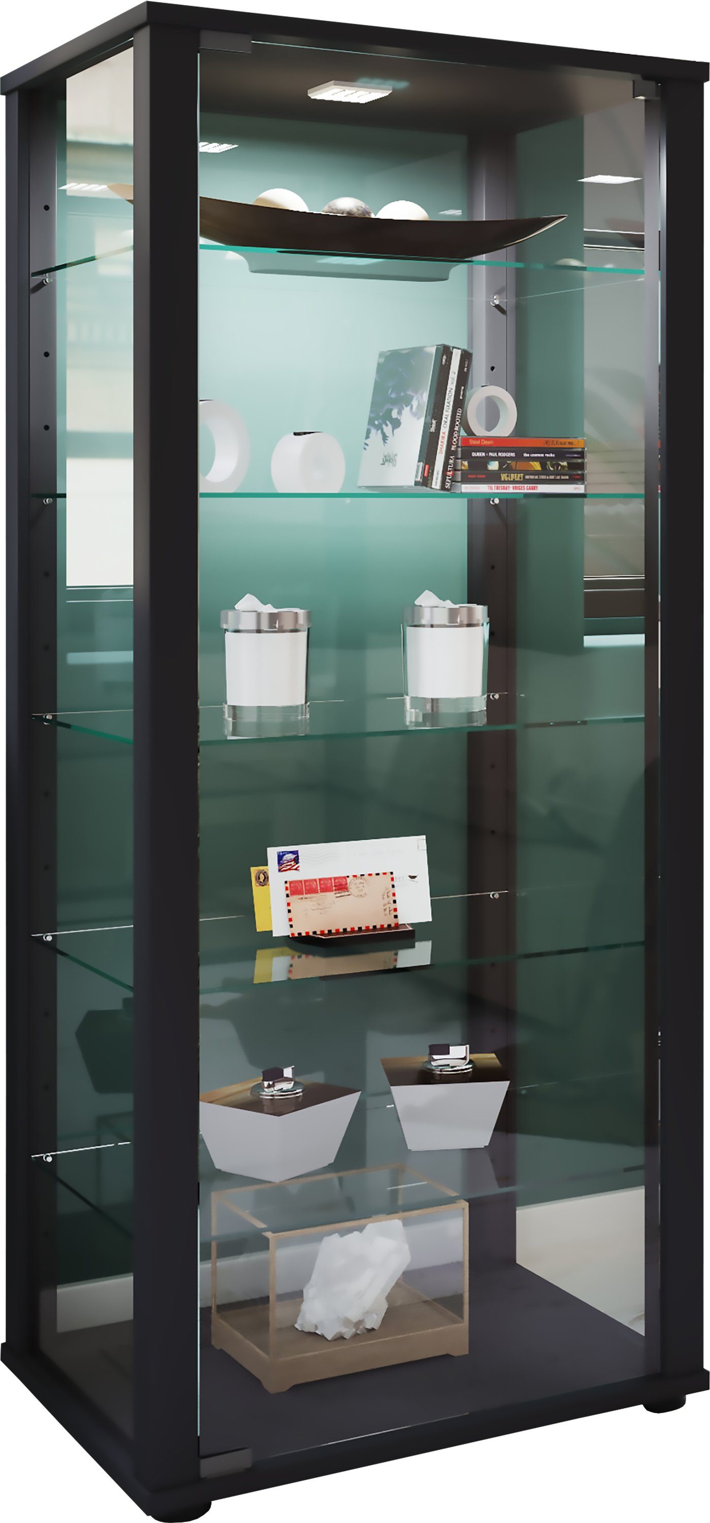 VCM Standvitrine Holz Glas Stand Vitrine günstig online kaufen