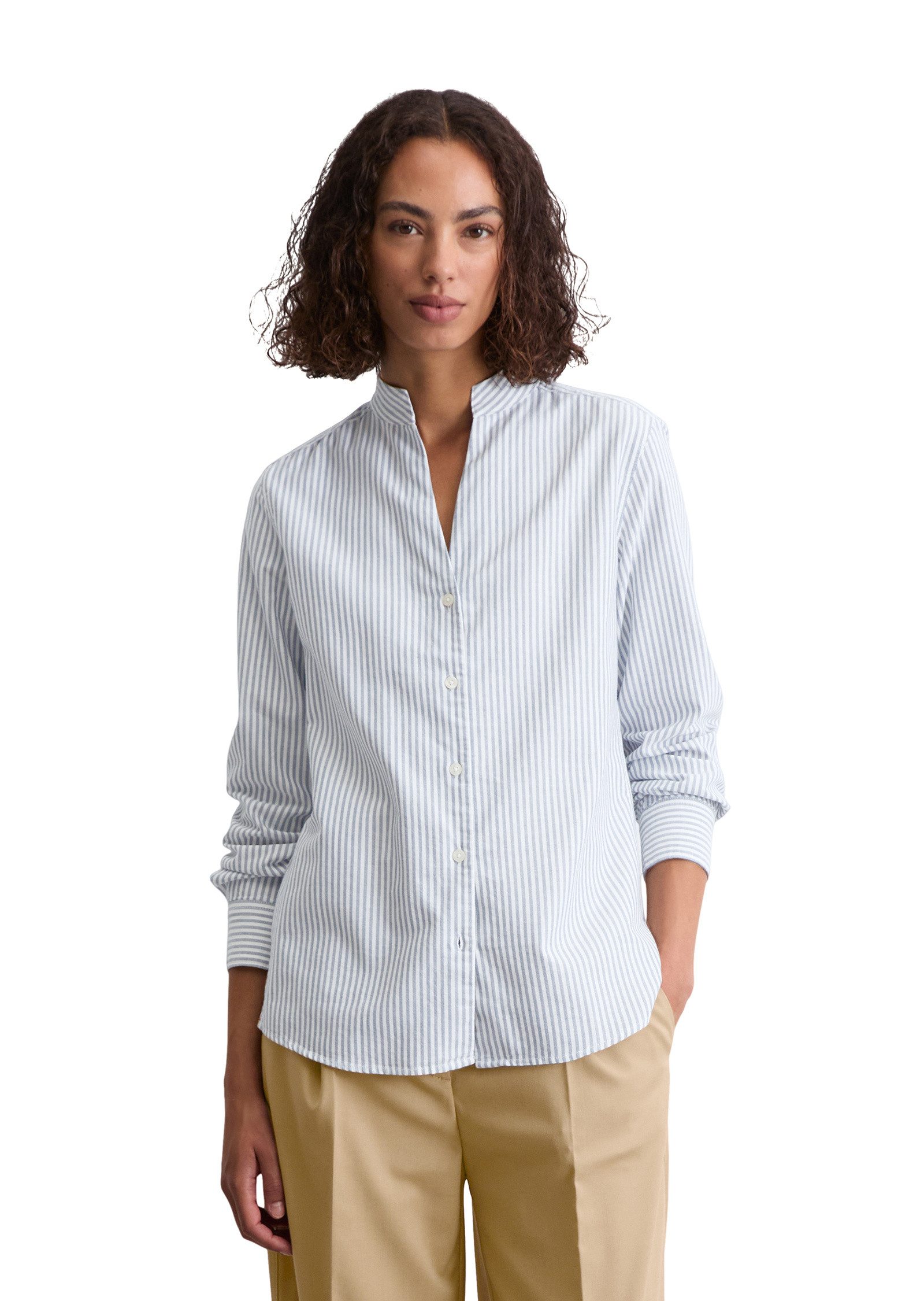 Marc O'Polo Langarmbluse aus Oxford-Qualität günstig online kaufen