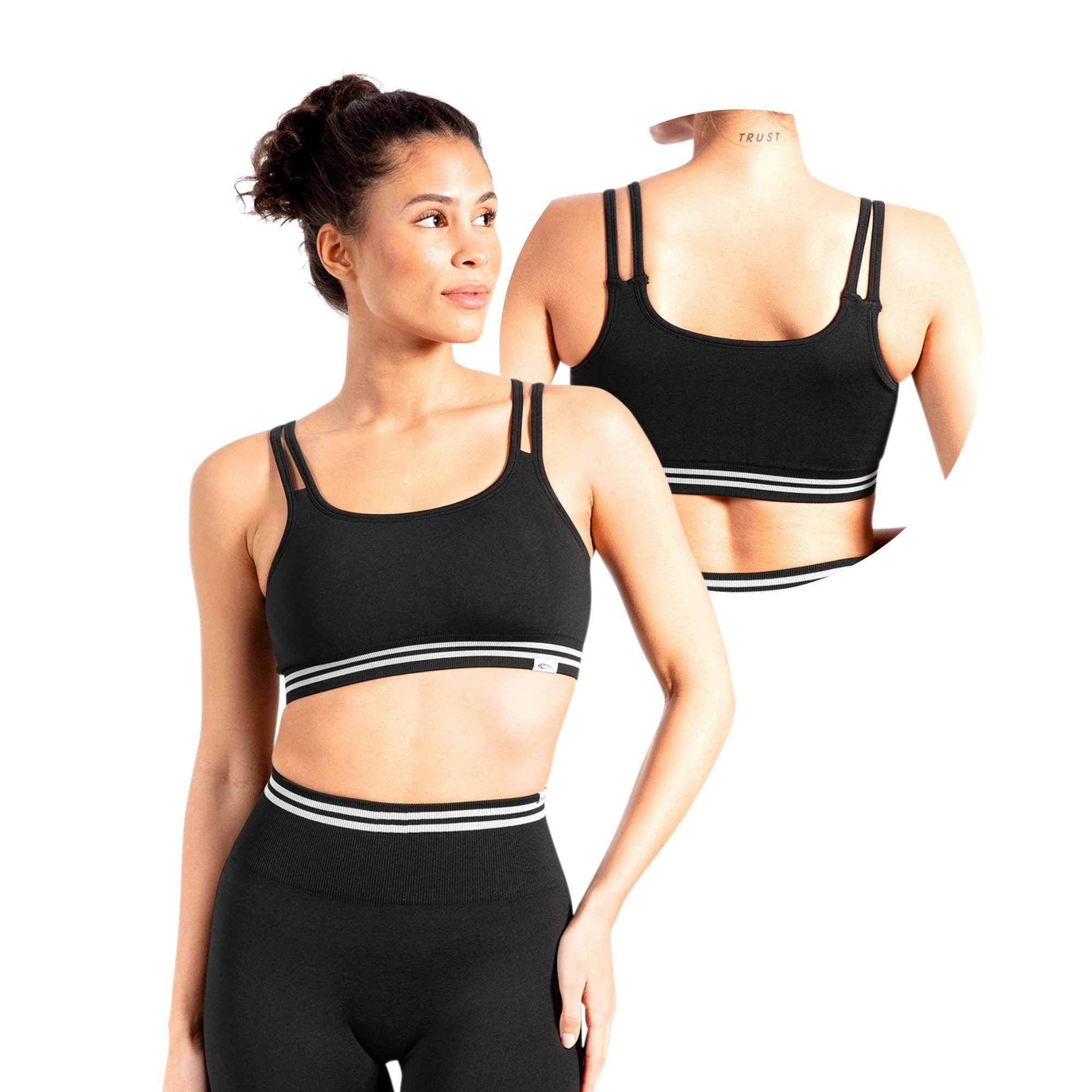 Smilodox Sport-BH Miriel, Top mit doppelten Trägern und elastischem Bund, F günstig online kaufen