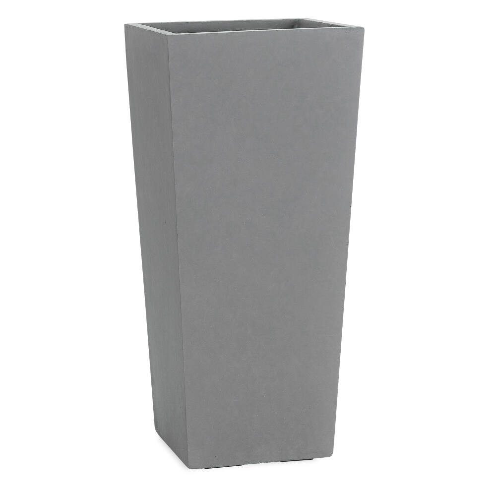 Pflanzwerk® Pflanzkübel CONIC Premium Blumenkübel Pflanzsäule Fiberglas mit Lotus-Effekt, Fiberglas - Handgefertigt - Rechteckig - Frostbeständig