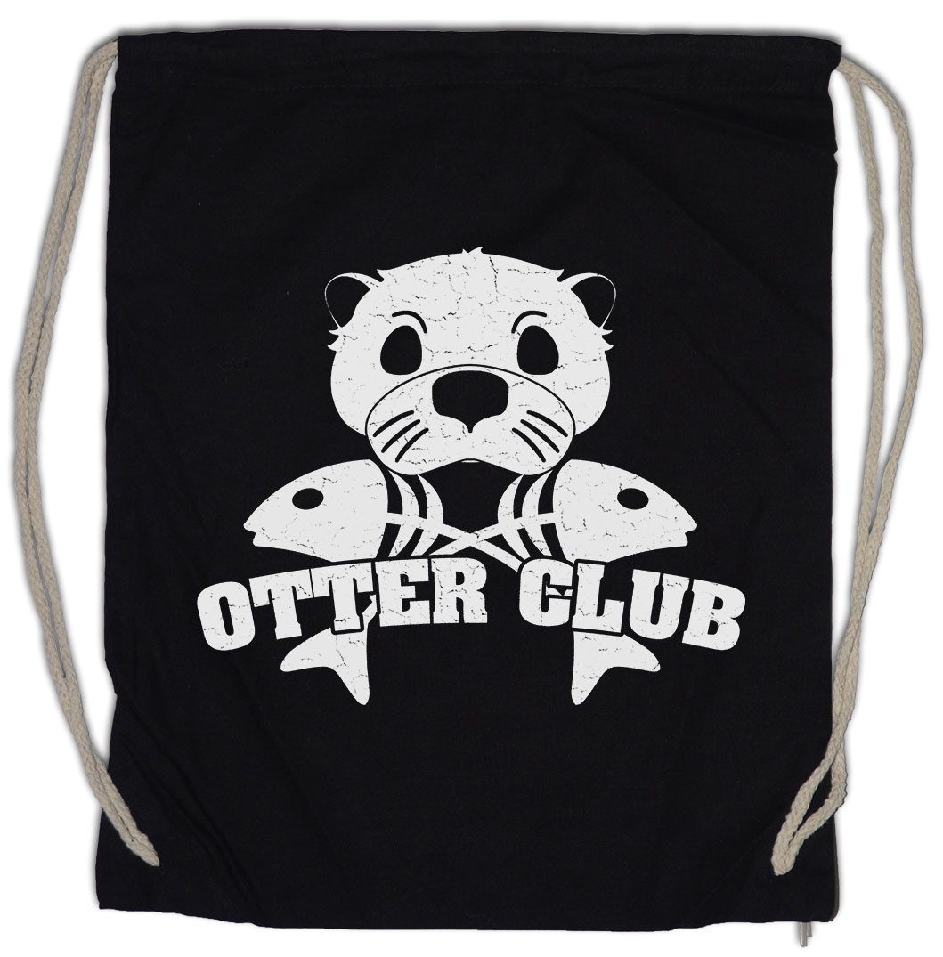 Turnbeutel Otter Club Turnbeutel Patch Biker MC Wildlife lontra Nutria Fischotter