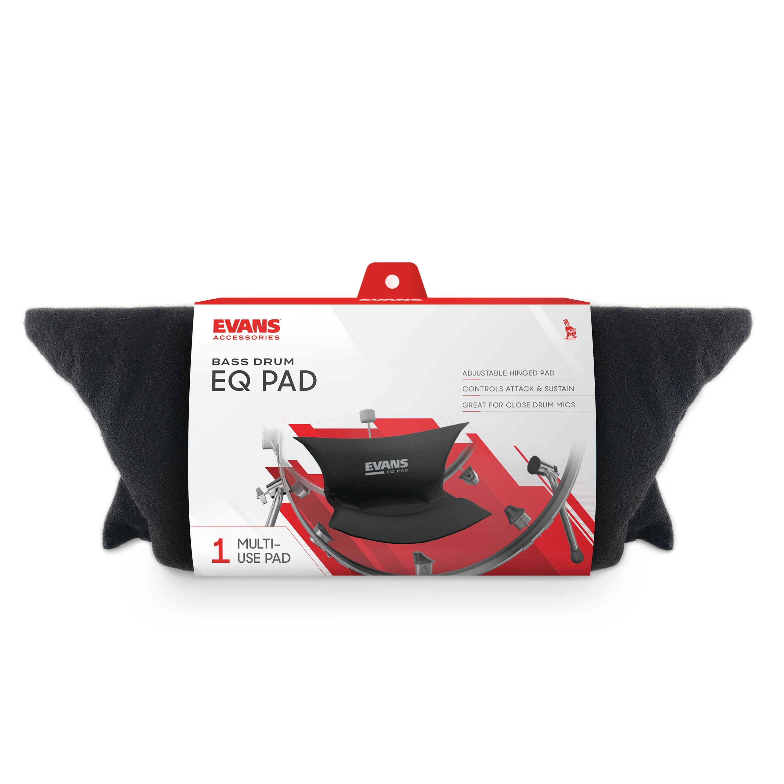Evans Bass Drum,BassDrum Dämpfkissen EQ-PAD, Zubehör für Drums, Fell-Zubehör, BassDrum Dämpfkissen EQ-PAD - Zubehör für Drumfelle