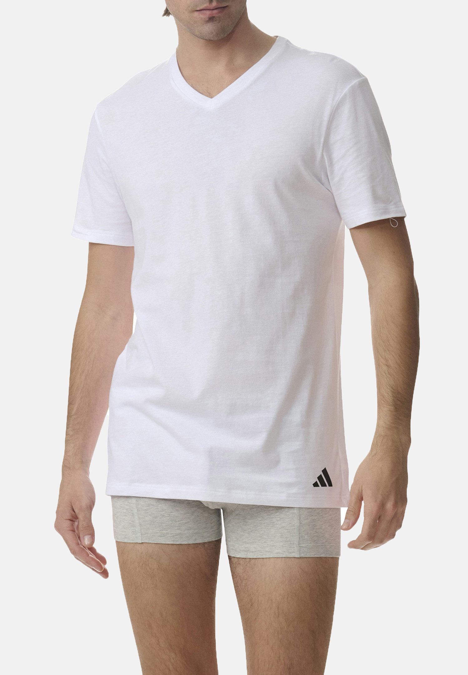 adidas Performance Poloshirt T-Shirt Basic V-Neck 9P (Packung, 9-tlg., 9er-Pack)