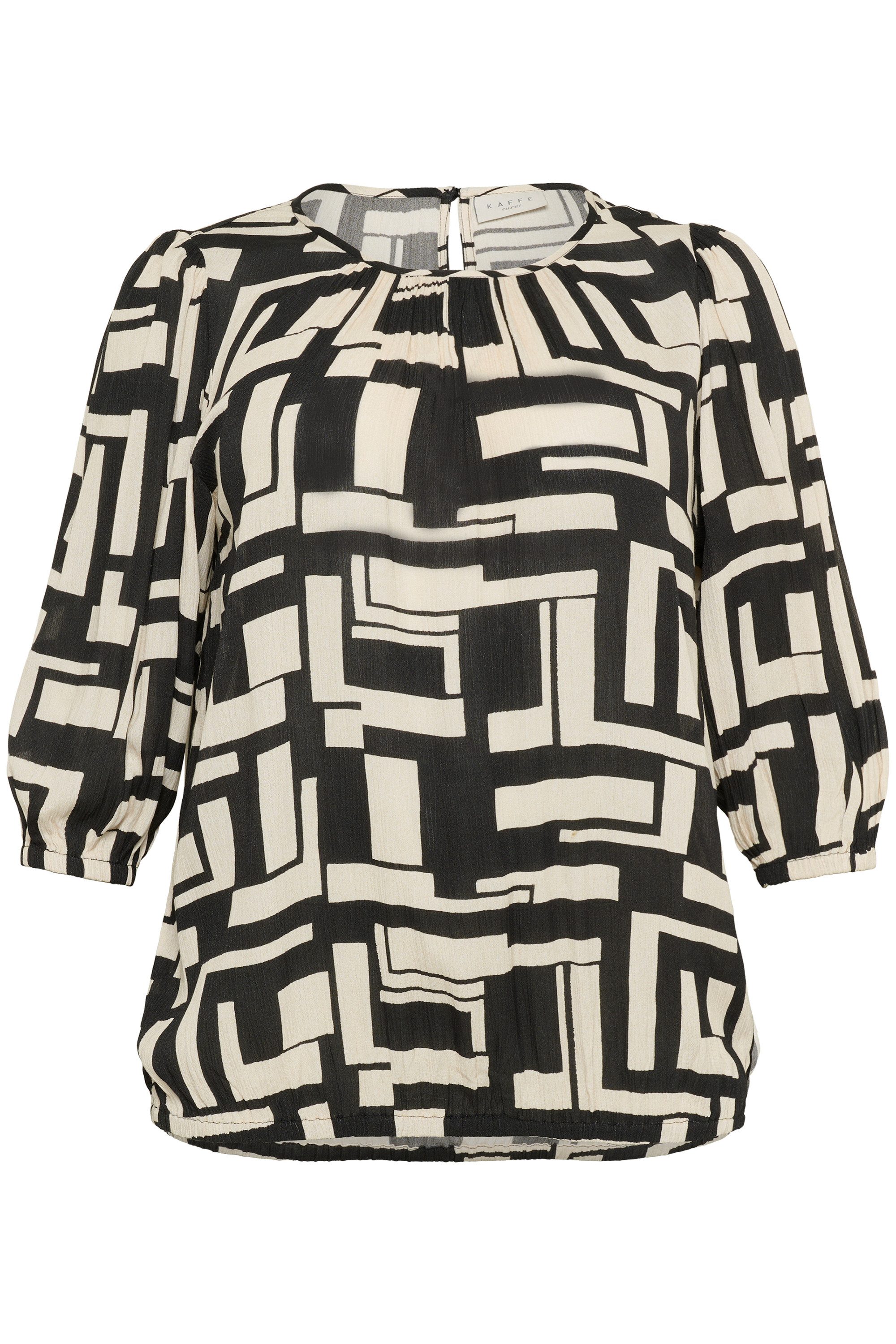 KAFFE Curve Langarmbluse Langarm-Bluse KCmarina Große günstig online kaufen