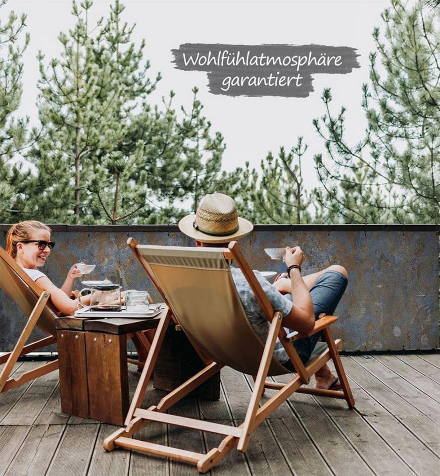 Thumbnail - MyMaxxi Sichtschutzelement Balkonbanner Betonwand Grau Blau Balkon Sichtschutz Garten