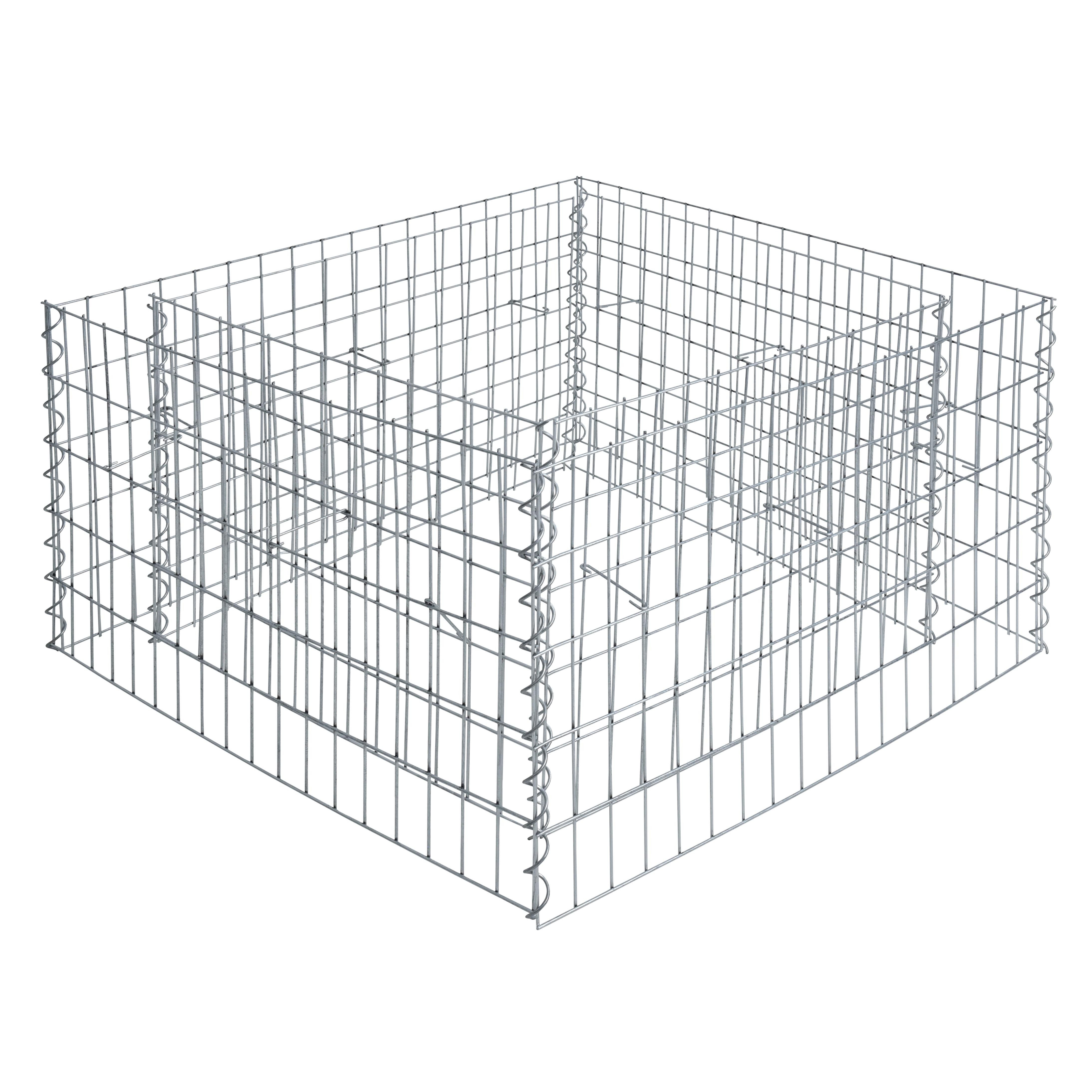 ESTEXO Gabionenzaun Gabionenhochbeet Hochbeet Gabione 90x90x50 cm Pflanzkorb Drahtgitter