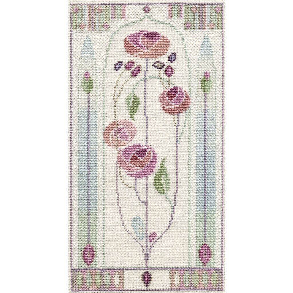 Bothy Threads Kreativset Bothy Threads Kreuzstich-Set "Mackintosh - Orientalische Rose", (embroidery kit by Marussia)