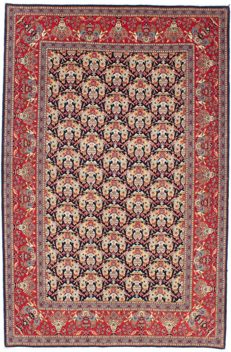 Orientteppich Keshan 146x224 Handgeknüpfter Orientteppich / Perserteppich, Nain Trading, rechteckig, Höhe: 12 mm