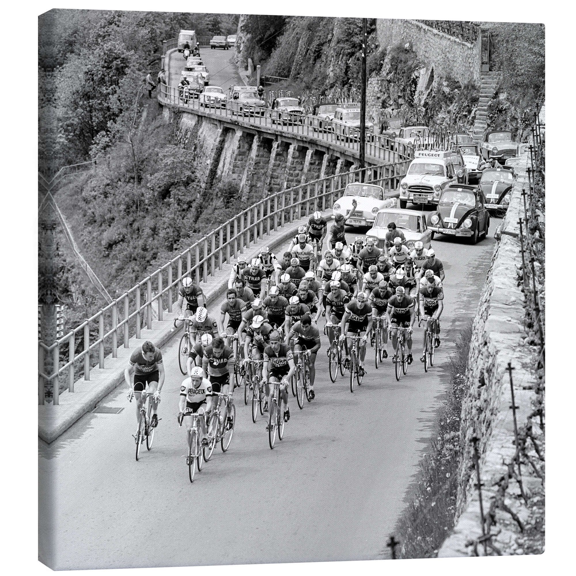Posterlounge Wandbild Tour De Romandie 1963, Bridgeman Images, erhältlich als Poster, Leinwandbild, Wandsticker oder Acrylglasbild