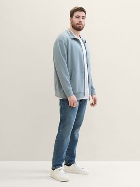 TOM TAILOR PLUS Hoodie Plus - Sweatjacke mit Stehkragen