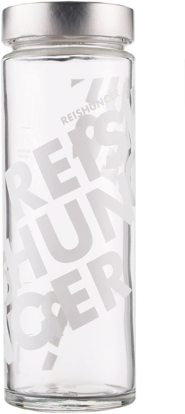 Reishunger Vorratsglas Reishunger Reisglas, Massivglas aus kleiner italienischer Glasfabrik, (1-tlg), Mit Dosierskala für 600g Reis oder andere Nahrungsmittel