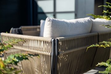 Garden Impressions Gartenlounge-Set "Kreta", Aluminium Rope-Lounge, Ecklounge, wasserabweisende Kissen