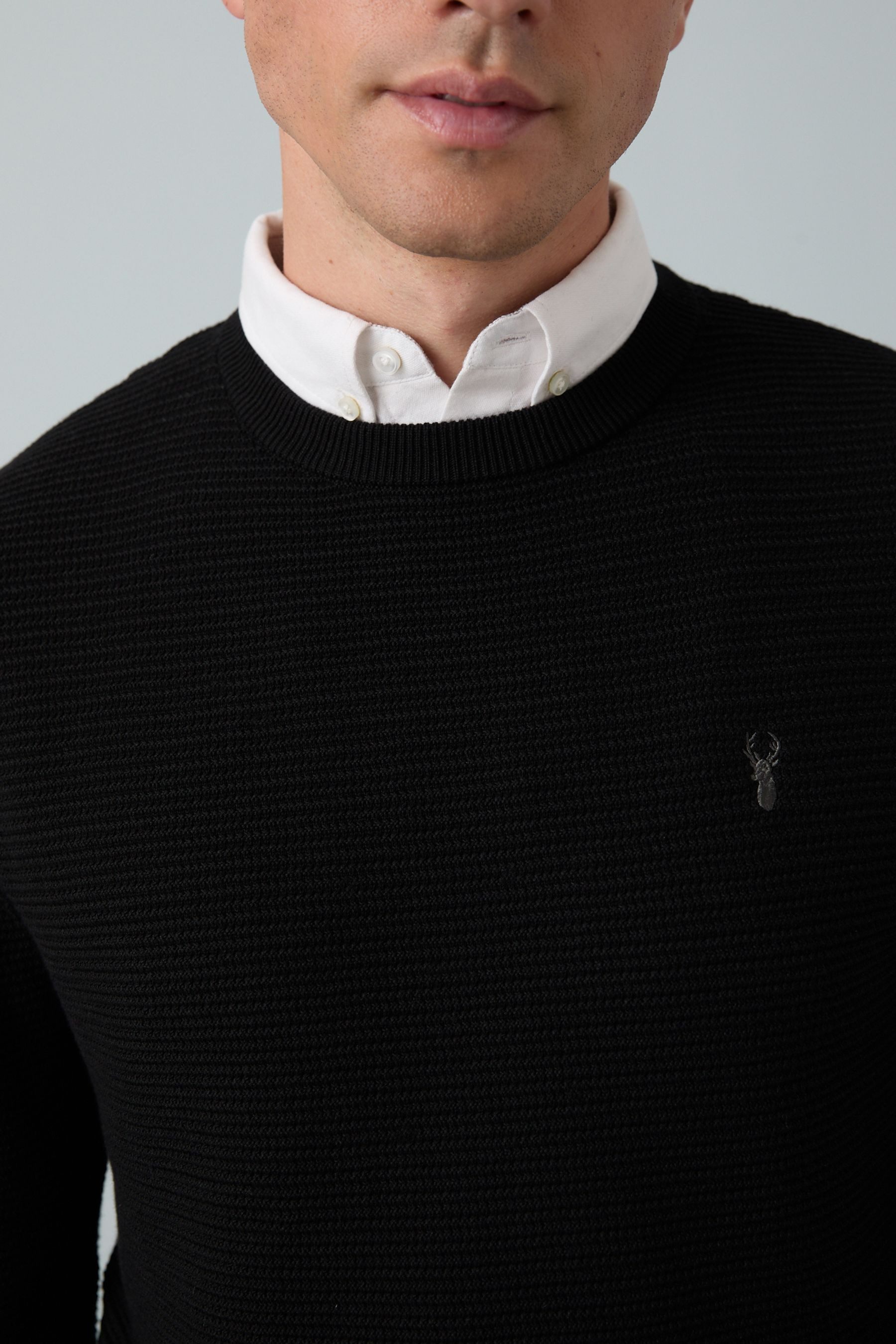 Next 2-in-1-Pullover Regular Fit Pullover mit Oxford-Hemdkragen (1-tlg)