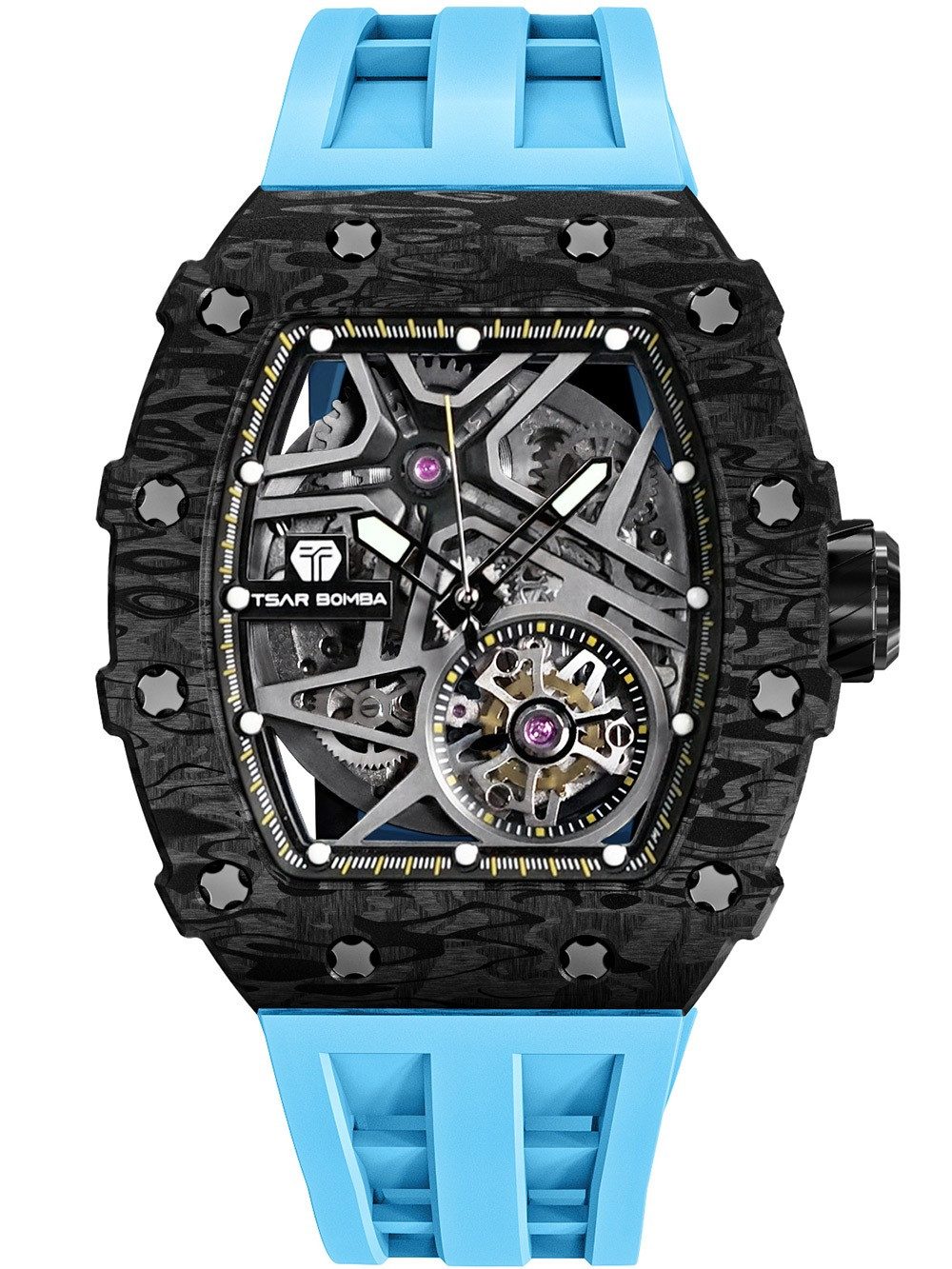 Tsar Bomba Automatikuhr Tsar Bomba TB8209CF-04 Herrenuhr Elementar Carbonfa günstig online kaufen