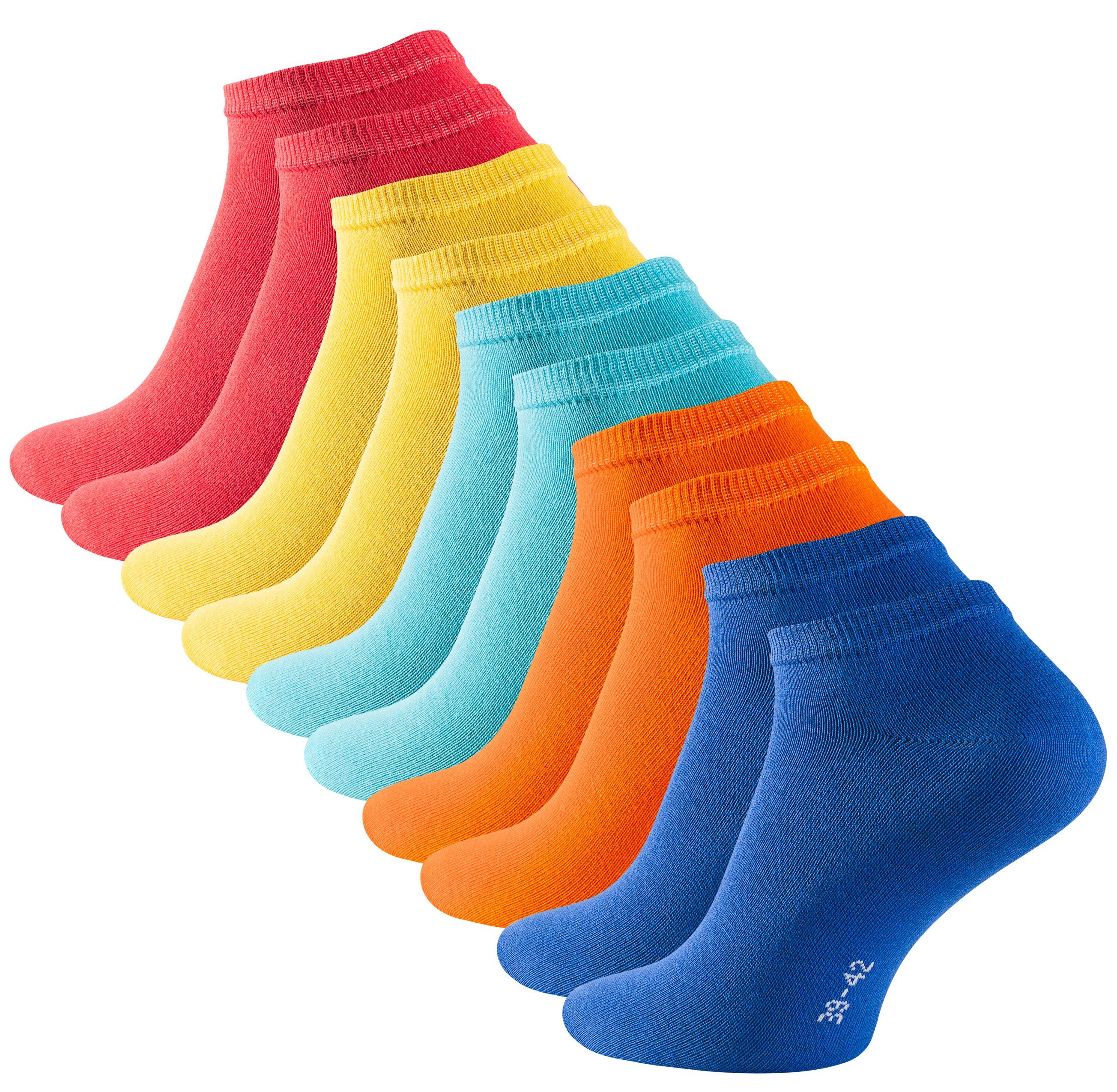 Cotton Prime® Sneakersocken (10-Paar) in angenehmer Baumwollqualität Fun Colours