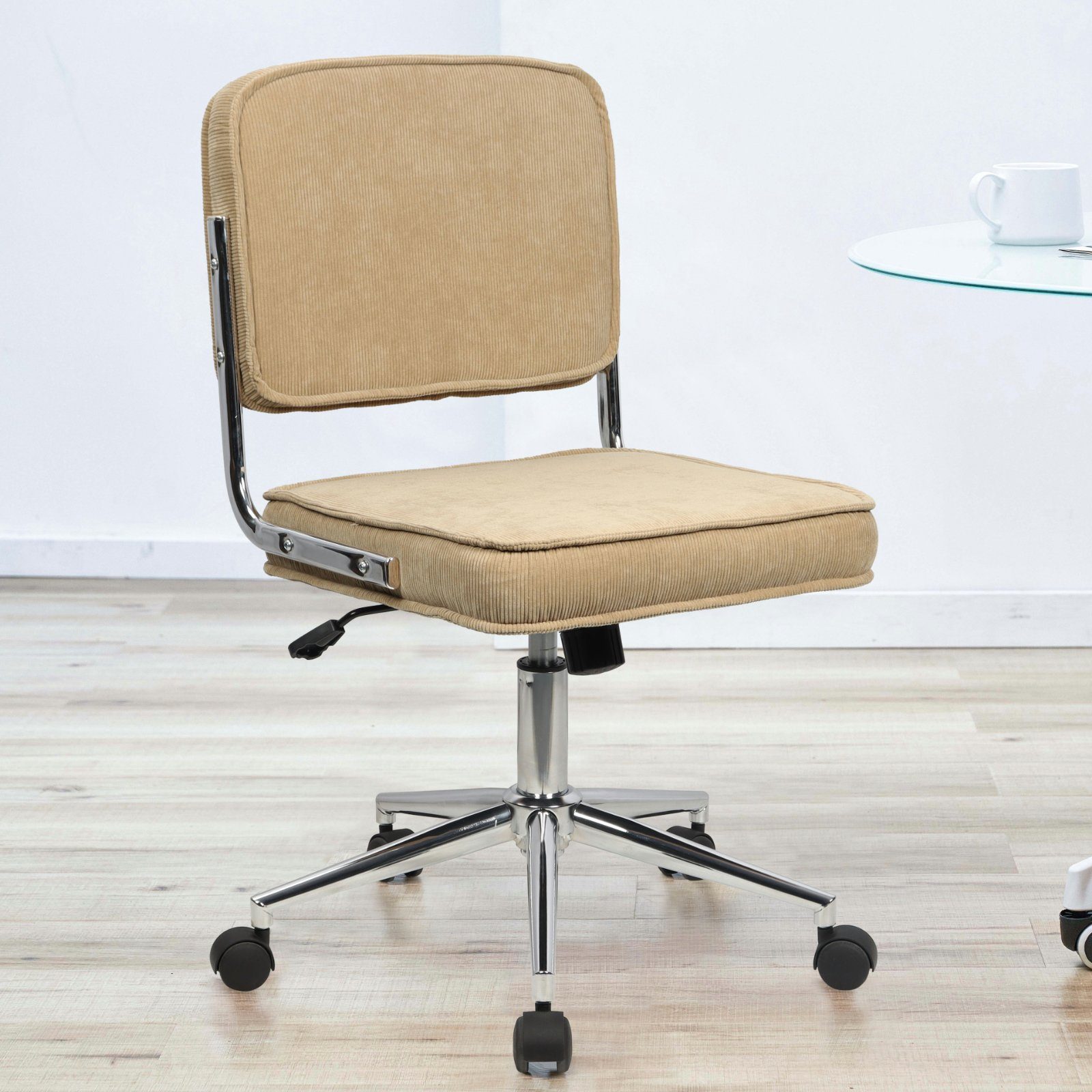 SVITA Schreibtischstuhl LIV, Höhenverstellbar, Bezug aus Cord, Bürostuhl, R günstig online kaufen