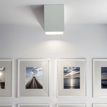 Licht-Erlebnisse Deckenleuchte DOWNLIGHT, ohne Leuchtmittel, Weiß GU10 Metall Modern Wohnzimmer