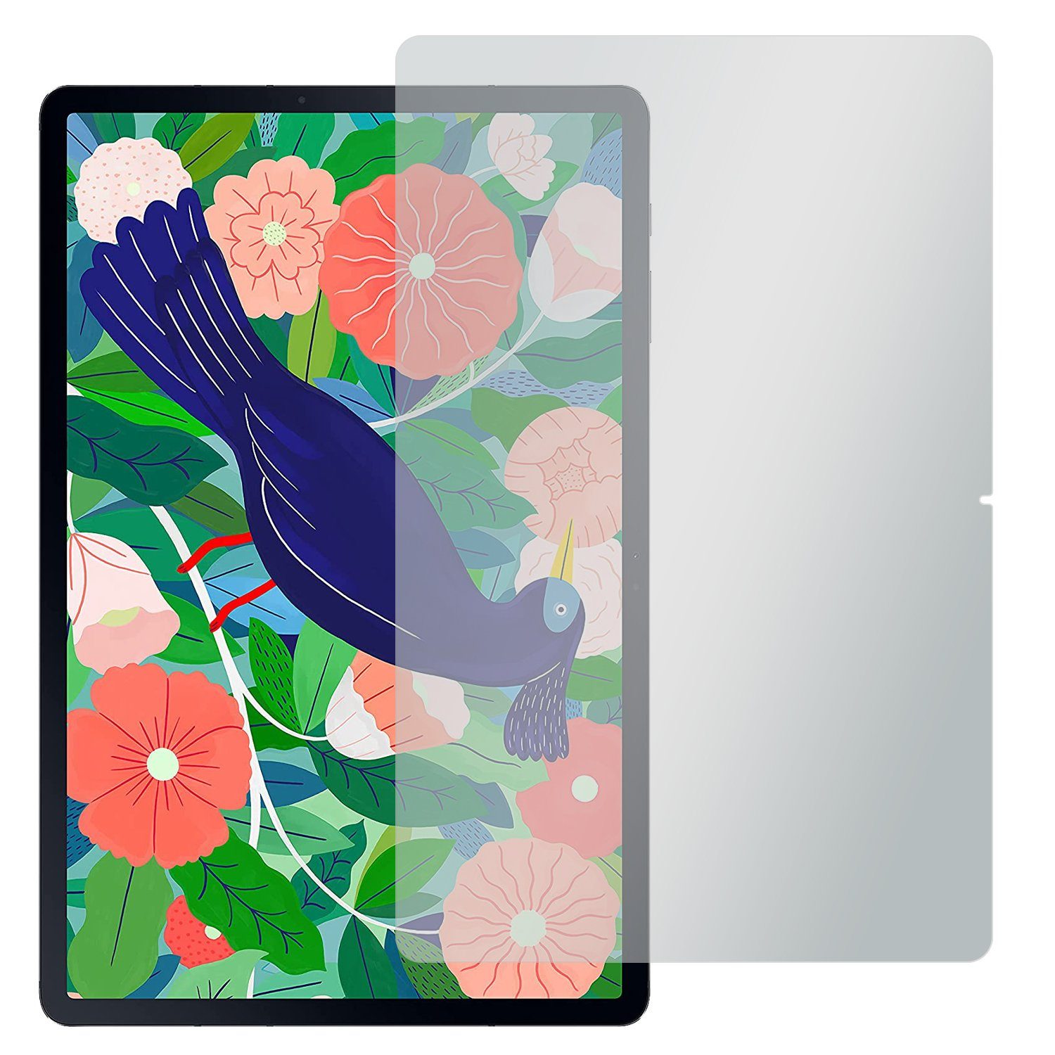 SLABO Schutzfolie 2x Displayschutzfolie No Reflexion, Samsung Galaxy Tab S7 FE (Wi-Fi 5G) Samsung Galaxy Tab S7+ Samsung