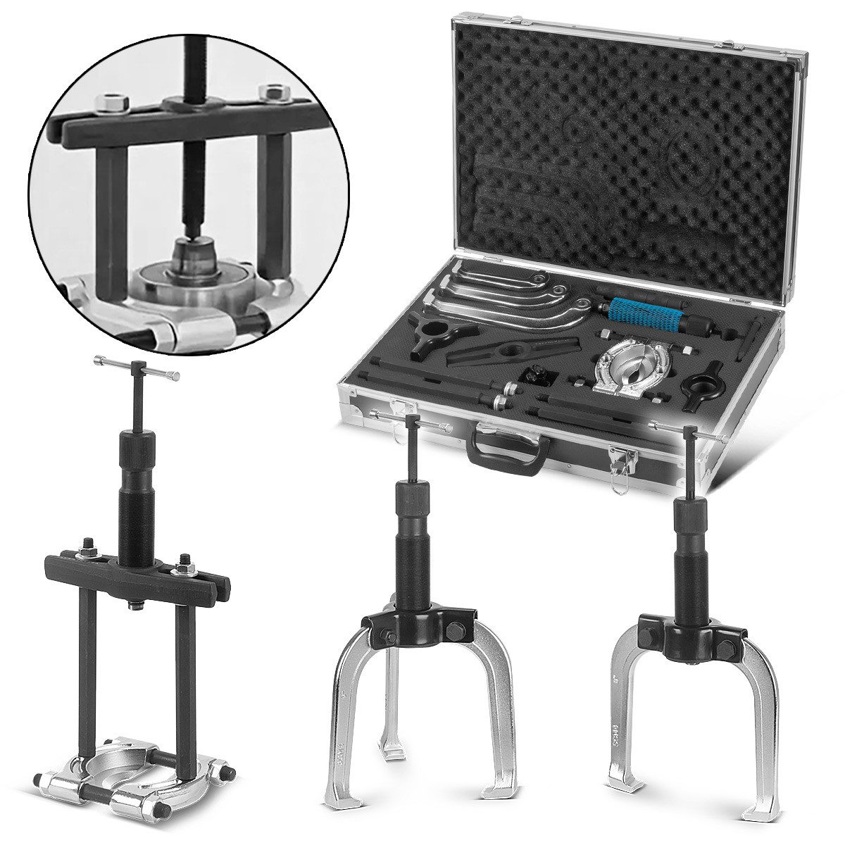 STAHLWERK Werkzeugset Hydraulischer Universal-Abzieher mit 10 t Zugkraft, ( günstig online kaufen