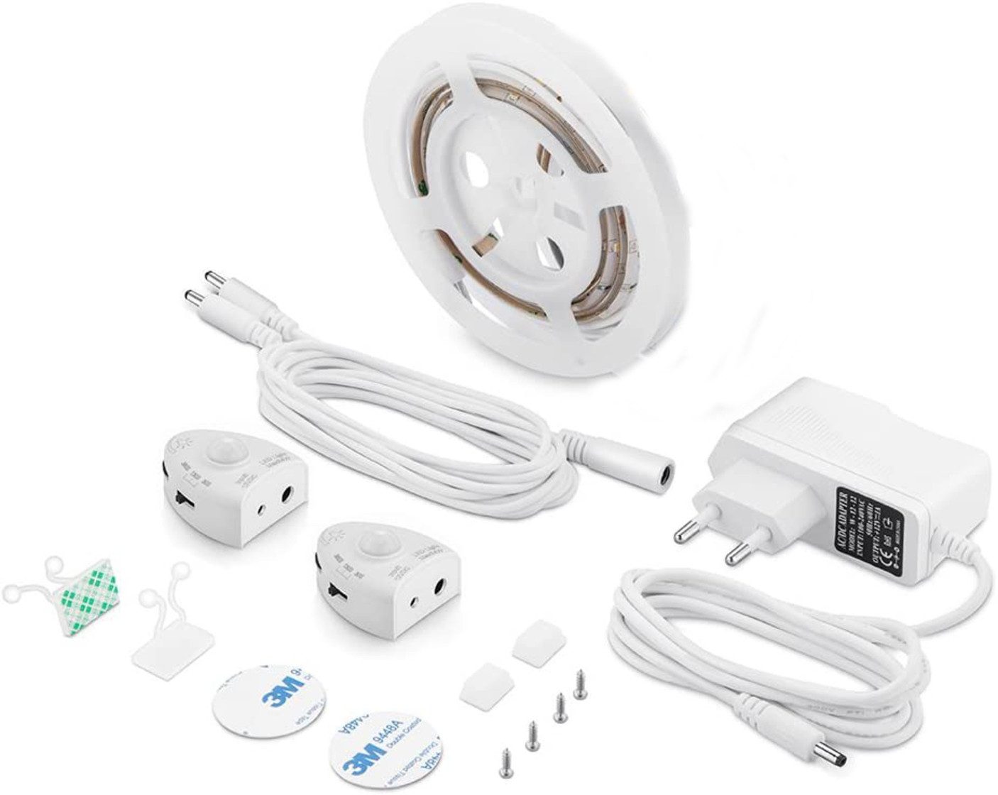 Jardinion LED-Lichterkette, Bewegungssensor, dimmbar, Timer, Nachttischbeleuchtung