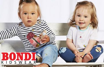 BONDI Trachtenhose Lange Baby Mädchen Kunstlederhose "Herzilein" gefüttert 86566 - Braun