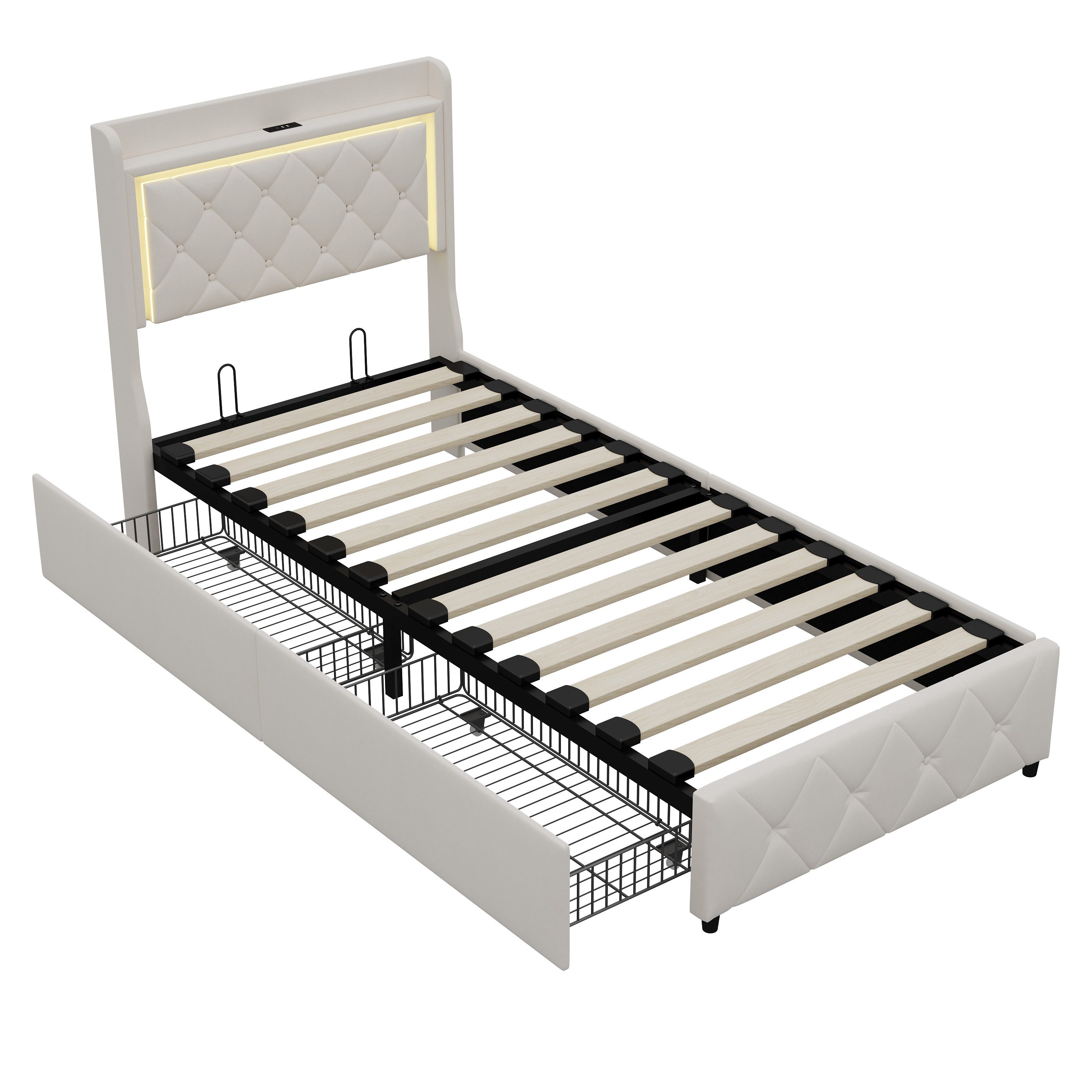 Furnishings Home Kinderbett Polsterbett Prinzessinnenbett Kronen günstig online kaufen