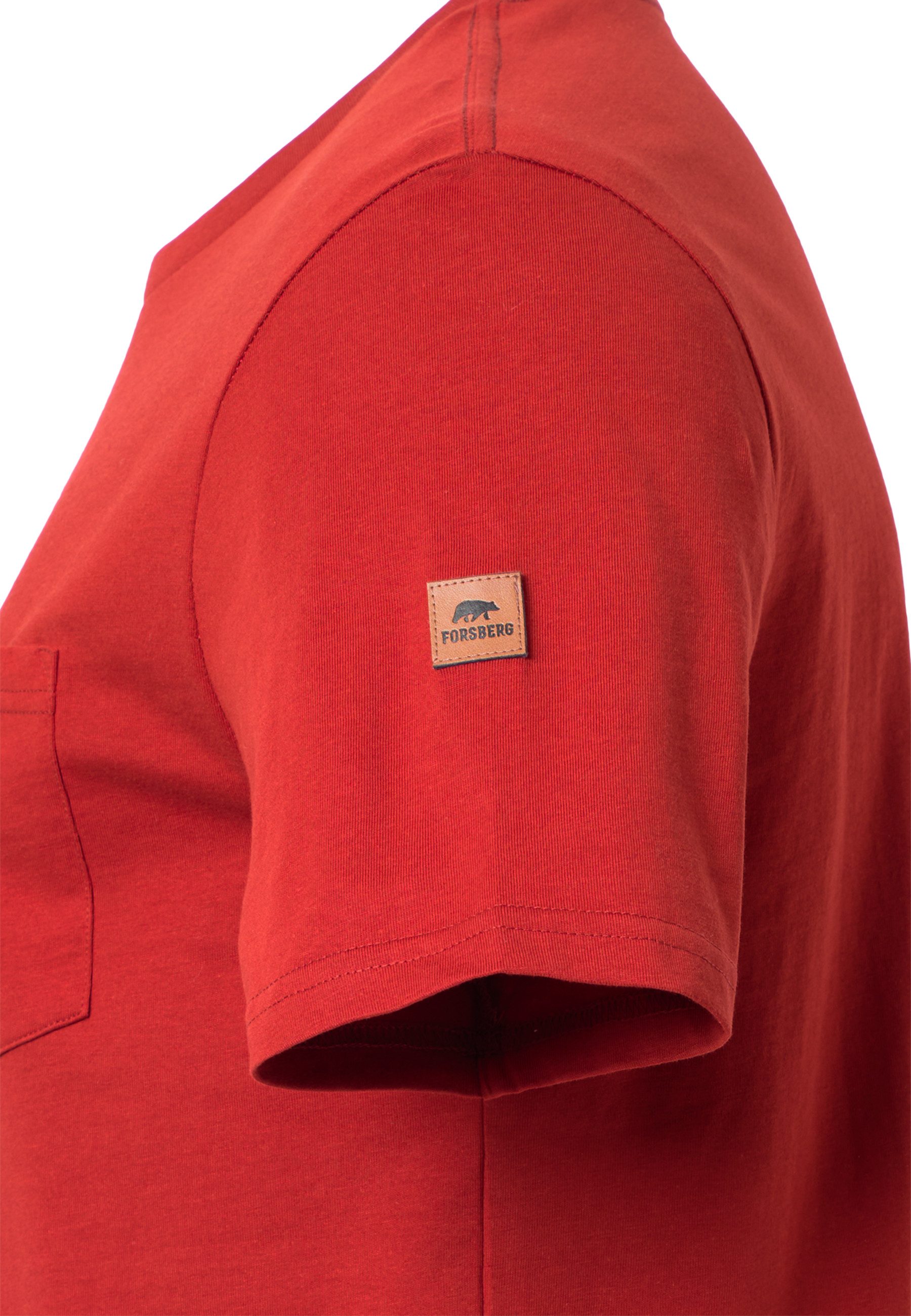 FORSBERG T-Shirt mit Brusttasche