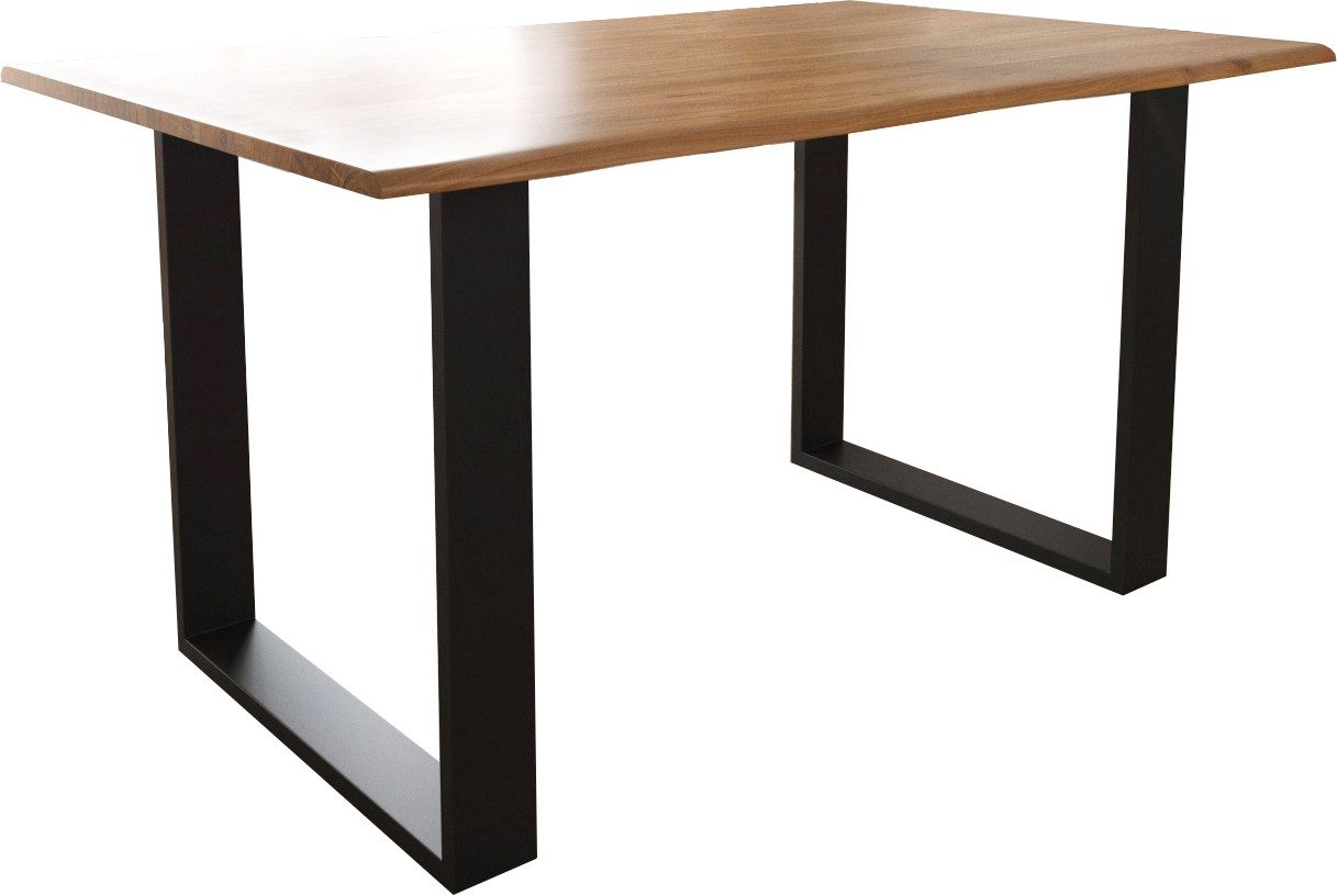 DELIFE Esstisch Edge, S Akazie Natur günstig online kaufen