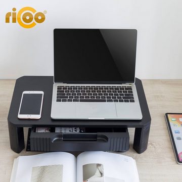 RICOO Schreibtischaufsatz WM9, Monitorständer Monitorerhöhung mit Stauraum Bildschirm Tisch Aufsatz