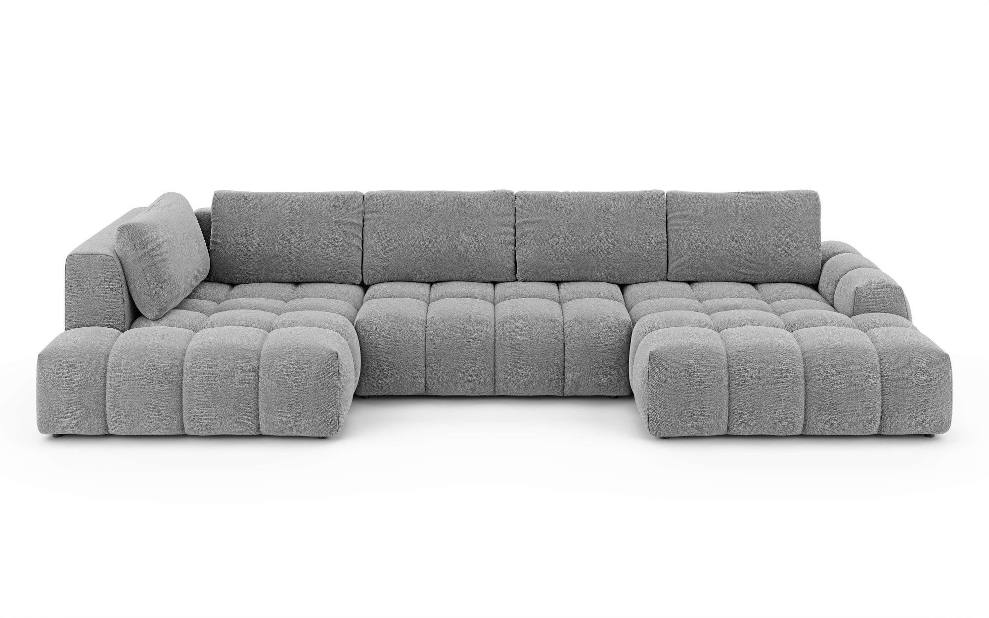 OTTO home Wohnlandschaft AZITA U-Form, Breite 363 cm - OTTO. Verlässliche Qualität., wahlweise als Schlafsofa mit Bettkasten, Bubble-Optik – Bild 2 von 5
