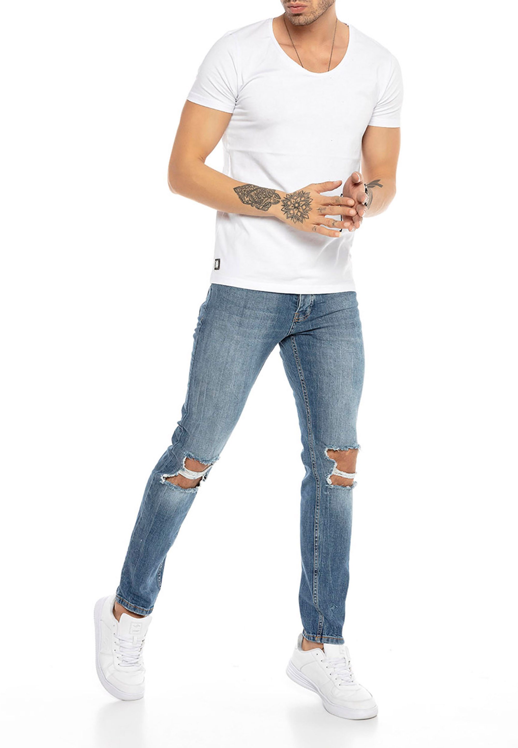 RedBridge Destroyed-Jeans Slim fit - Modischer Denim Style für Freizeit und Streetwear