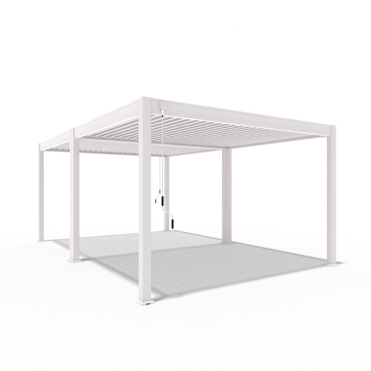 Weide Pergola Classic Pergola Aluminium freistehend 4 x 6 M weiß