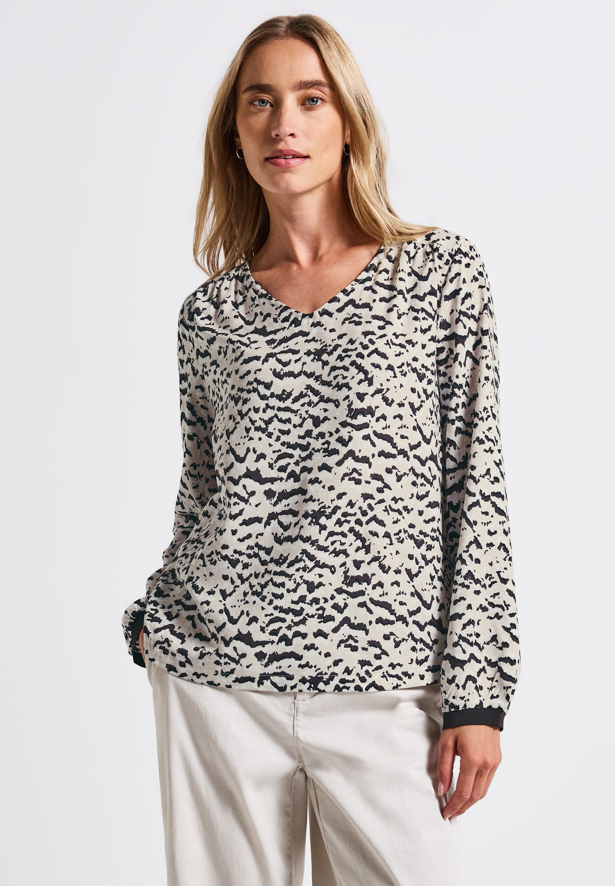 STREET ONE Langarmbluse aus softer Viskose günstig online kaufen
