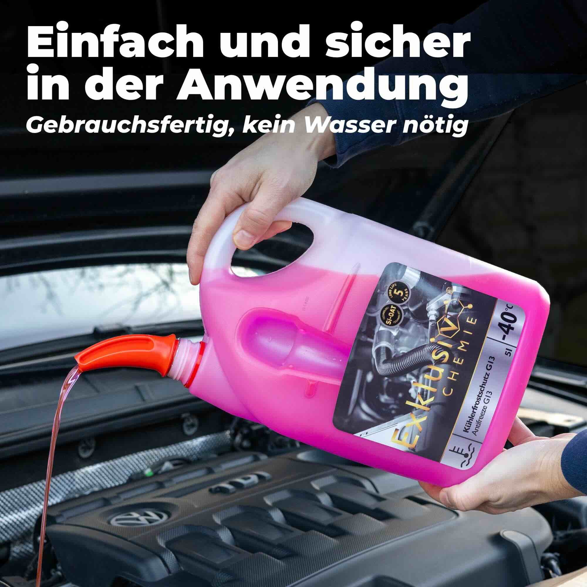 Exklusiv Chemie GmbH Kühlerfrostschutz G13 Kühlerfrostschutz 5 Liter, 5 l, Gebrauchsfertig