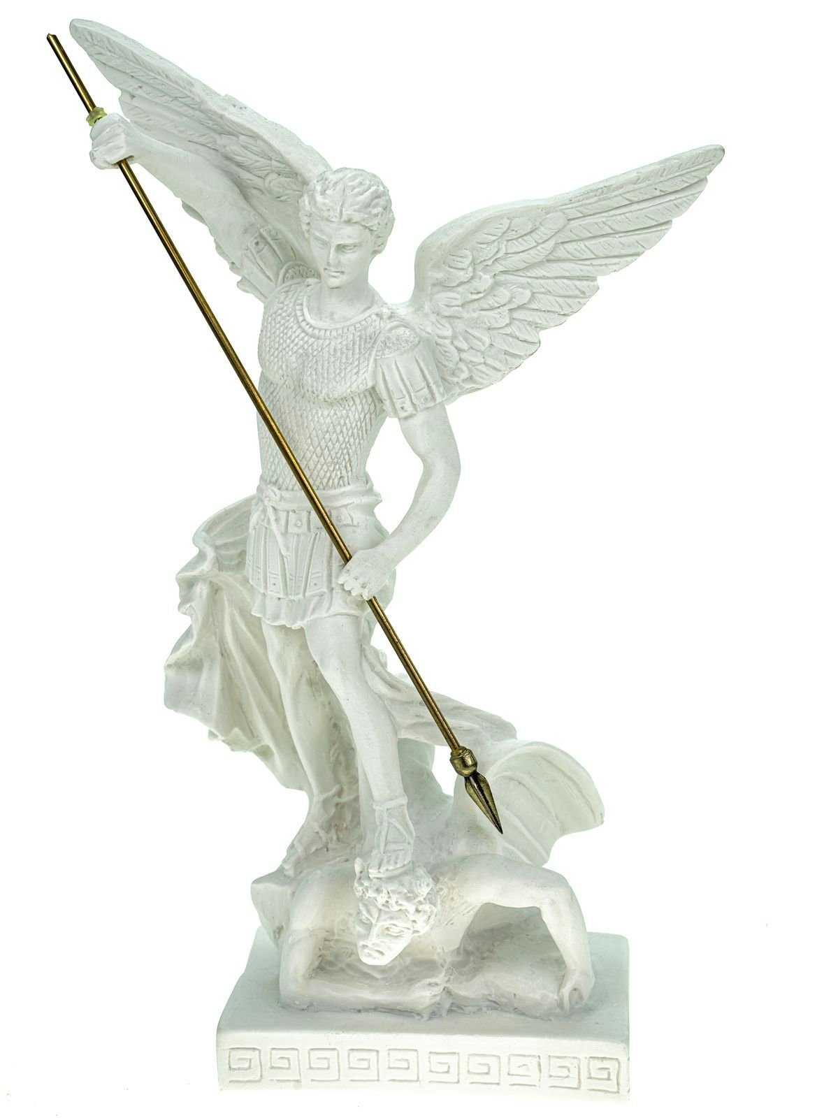 Kremers Schatzkiste Dekofigur Alabaster Figur Erzengel Michael 26 cm