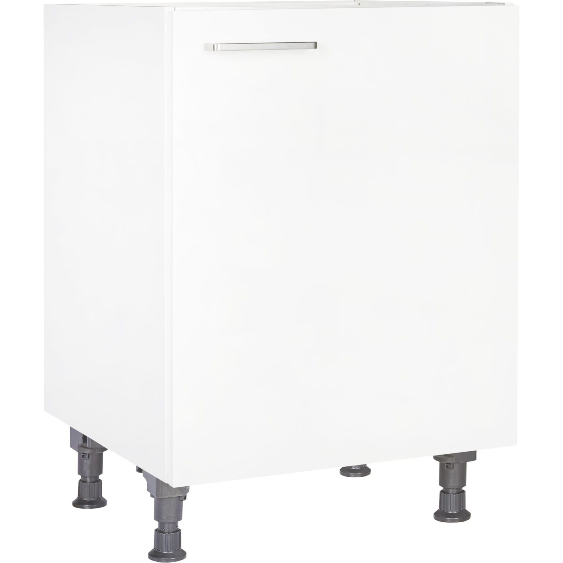 nobilia® Kochfeldumbauschrank KD60 Metallgriff Edelstahlfarbig 263, hochwertig + komplett vormontiert