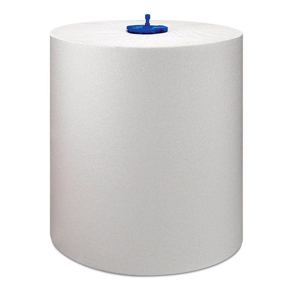 TORK Papierhandtuch 6 Rollenhandtücher Matic® Papierhandtuch Universal 1-lagig - weiß, 1-lagig; Nassfest; Außenabrollung; Extralange Rolle