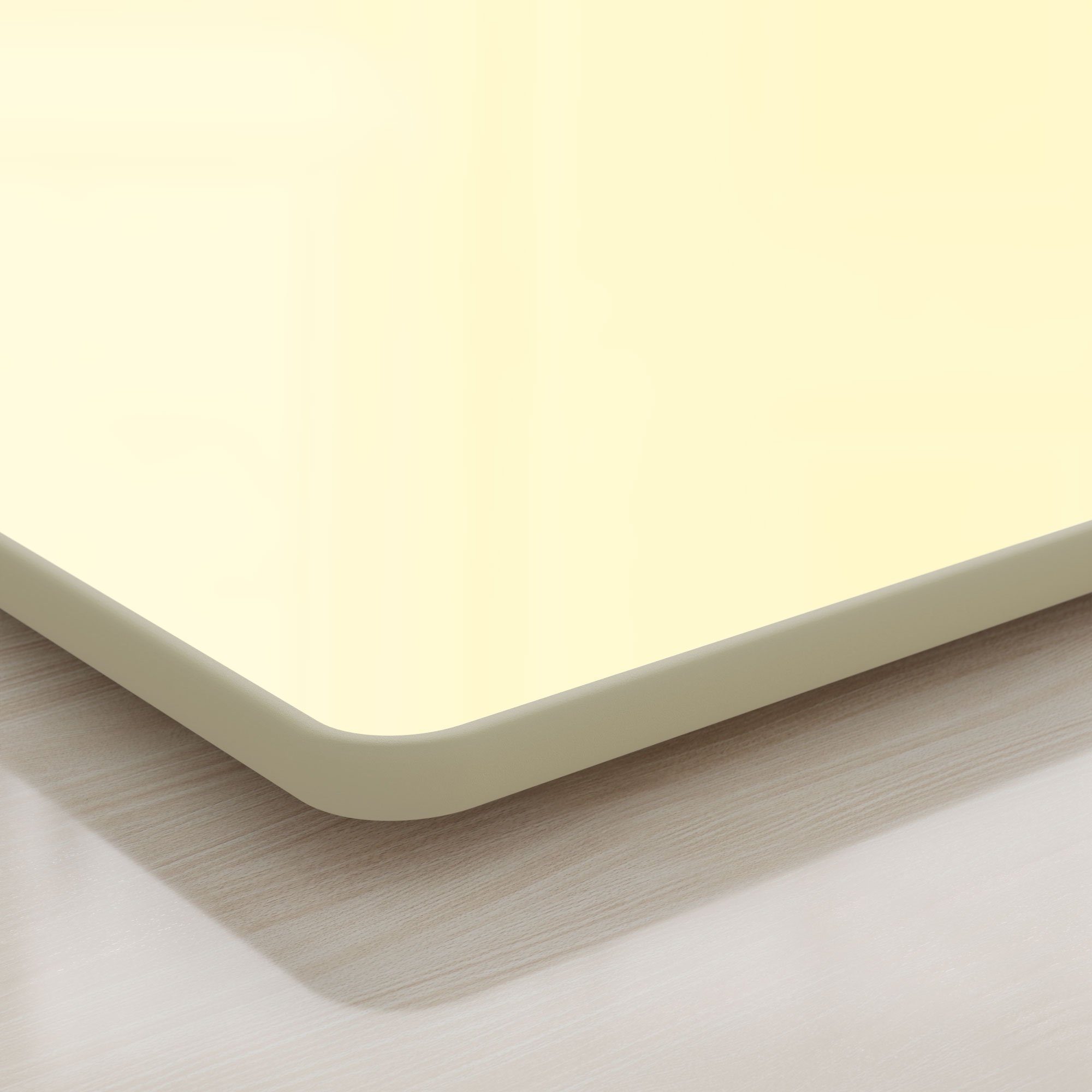 DEQORI Schneidebrett 'Unifarben - Beige', Glas, Platte Frühstücksbrett Schneideplatte