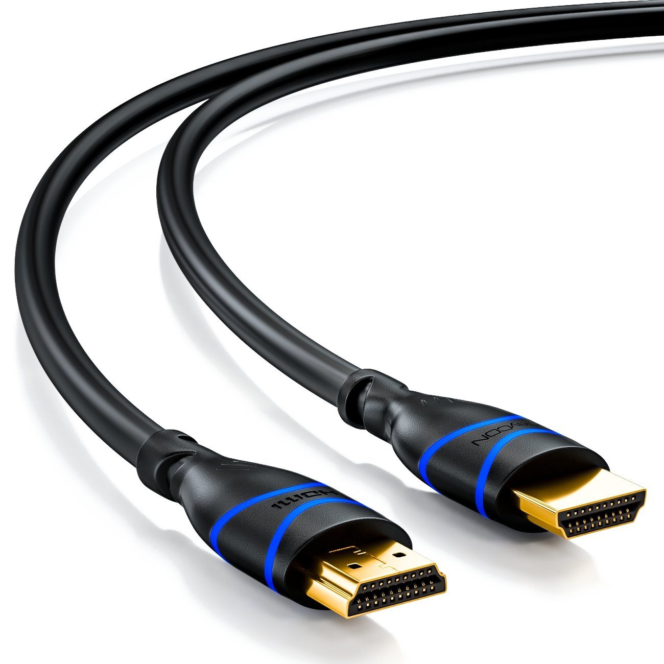 deleyCON deleyCON 10m HDMI Kabel HDMI 2.0 kompatibel 4K UHD 2160p FULL HD HDMI-Kabel – Bild 2 von 5