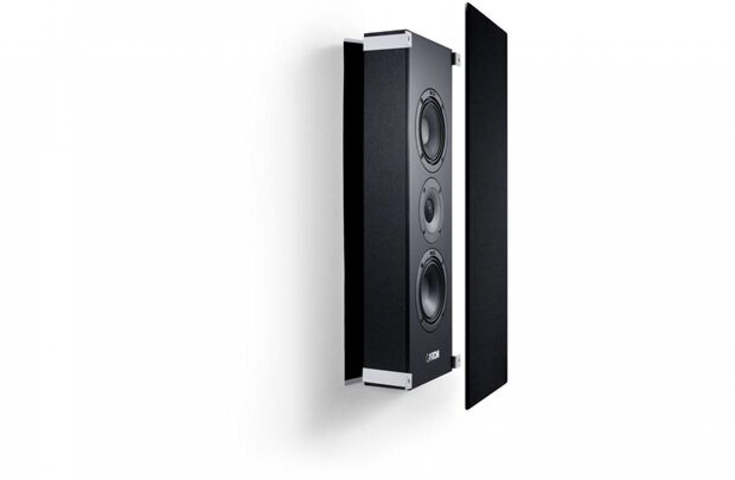 CANTON Atelier OnWall 5 schwarz seidenmatt Einbaulautsprecher (Keiner, 70.0 W, Flaches Design, Aluminium-Titan Treiber, Wave-Linse, Hidden Connection)
