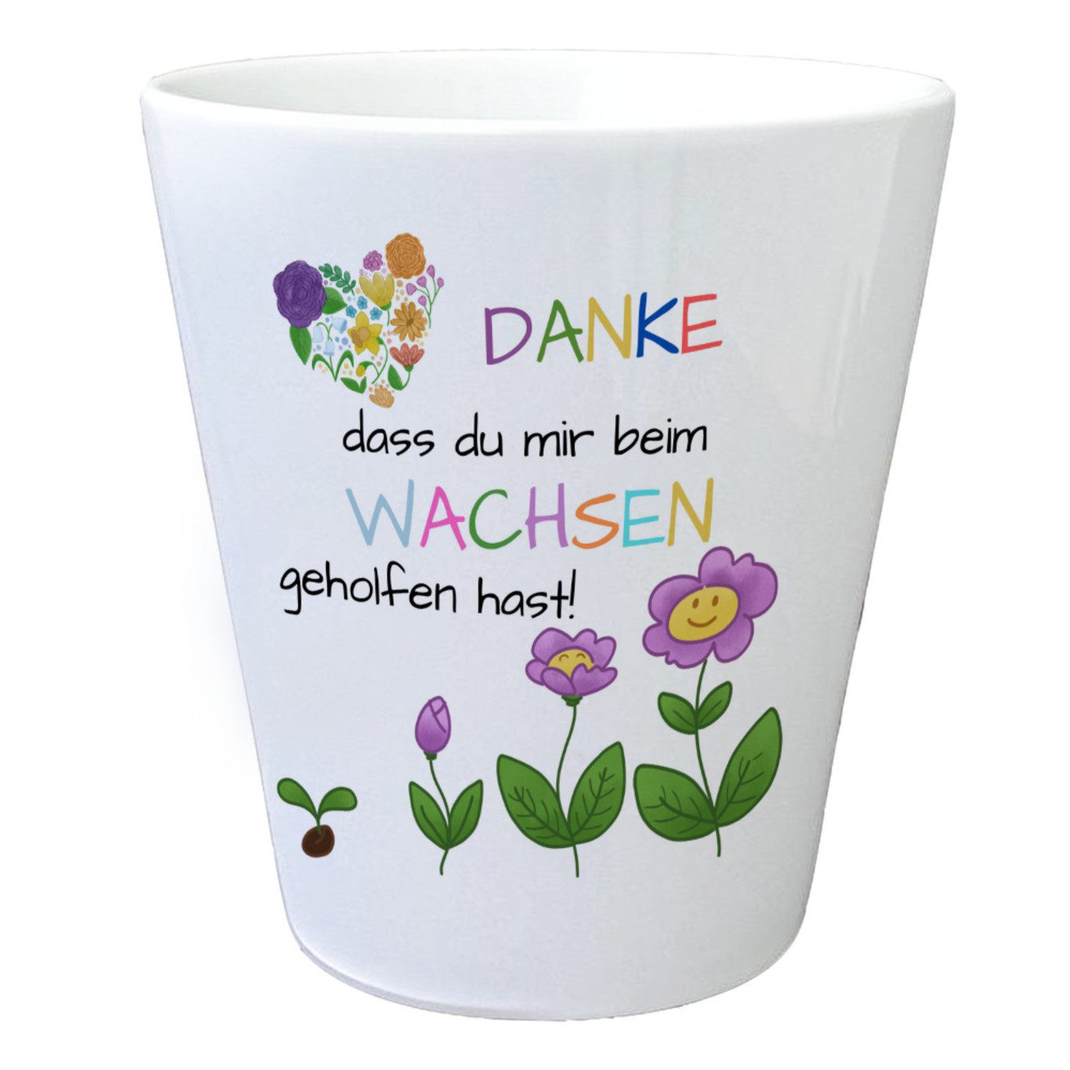 speecheese Blumentopf Danke dass du mir beim Wachsen geholfen hast Blumento günstig online kaufen