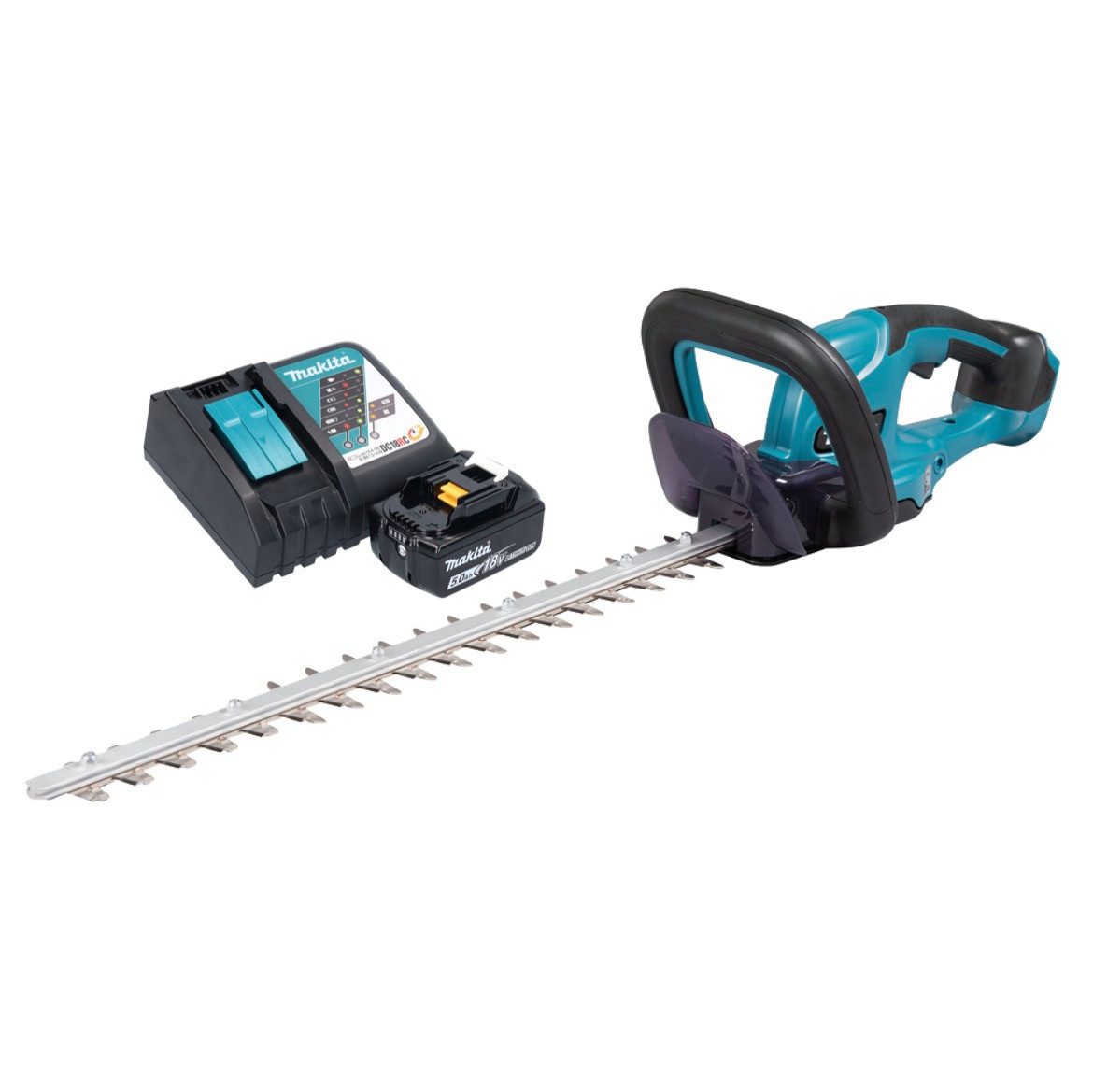 Makita Akku-Heckenschere DUH 507 RT Akku Heckenschere 18 V 50 cm + 1x Akku 5,0 Ah + Ladegerät