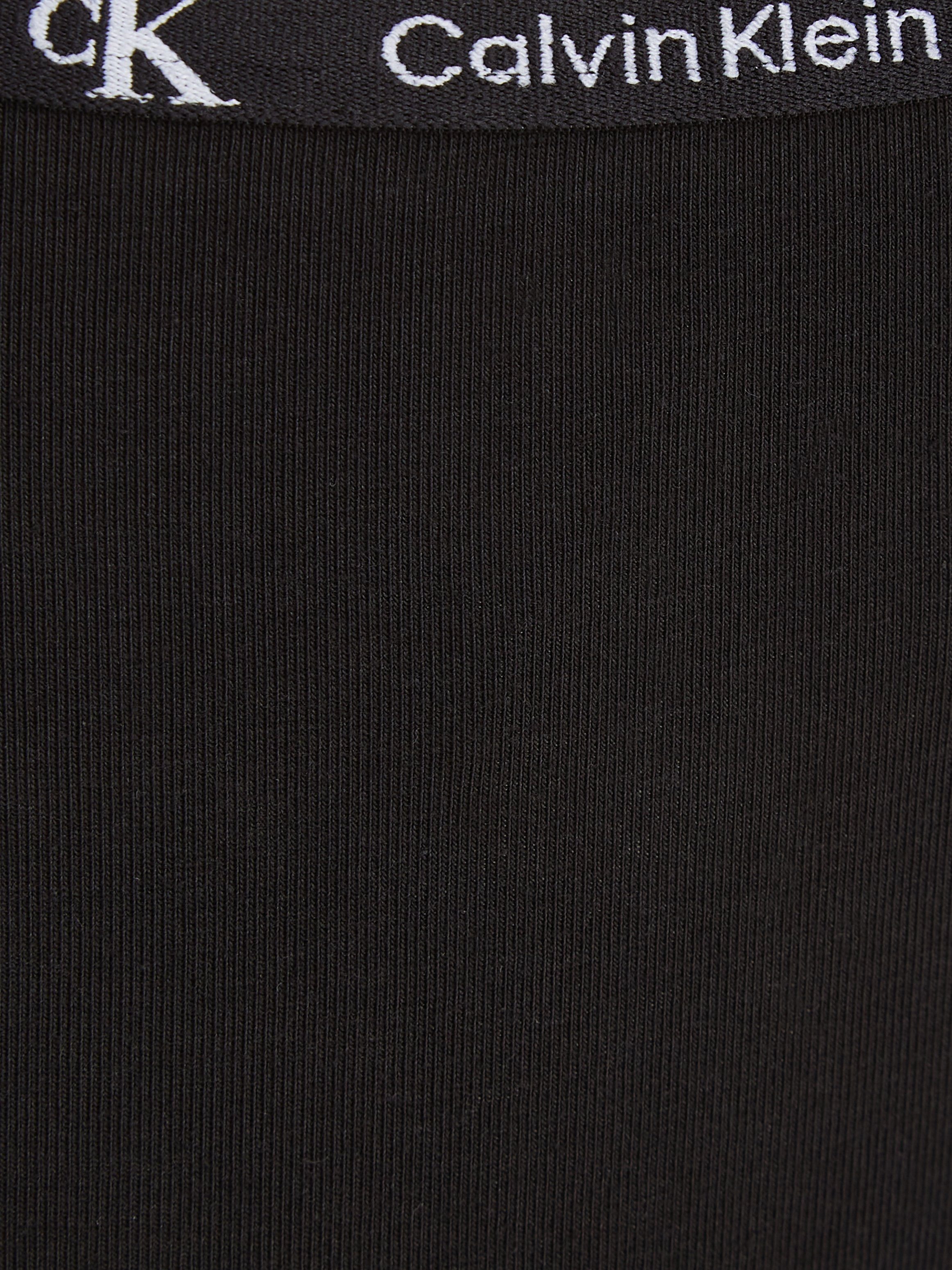 THONG 2er-Pack) Logobund mit BLACK/GREY-HEATHER (Packung, klassischem Calvin 2PK MODERN T-String Klein Underwear
