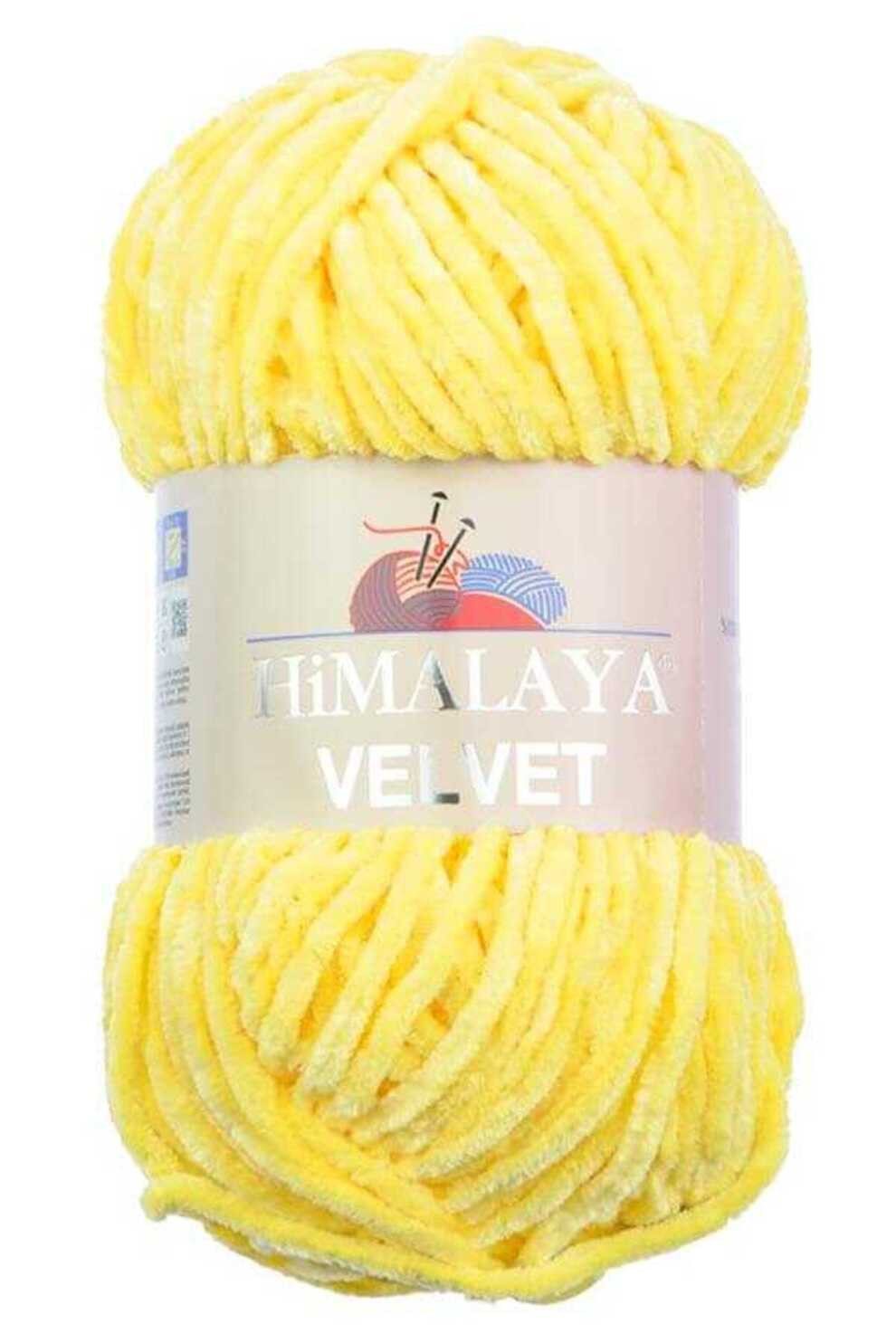 Himalaya Velvet Wolle - 100% Micro-Polyester, 100g/120m, Stärke 6 Super Bulky Häkelwolle, 120 m (Einzel-Pack, 1-St), Superbauschiges Chenille Garn
