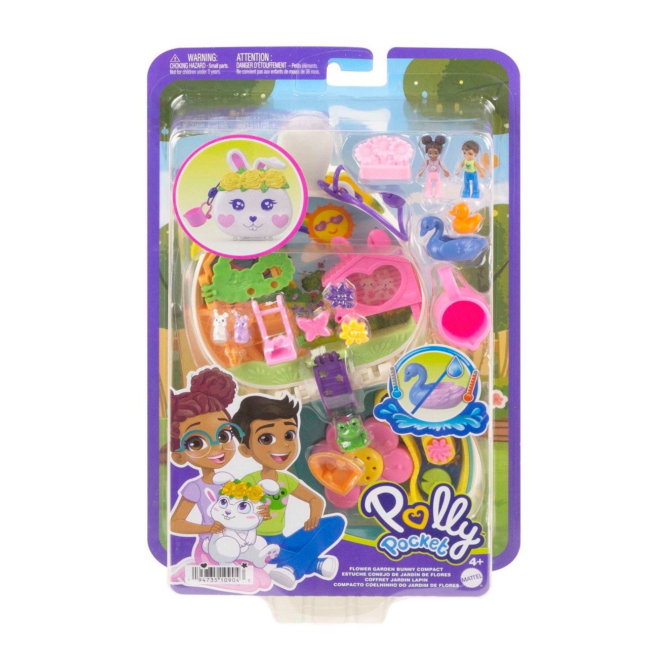 Mattel® Minipuppe Polly Pocket Blumen-Häschen Schatulle günstig online kaufen
