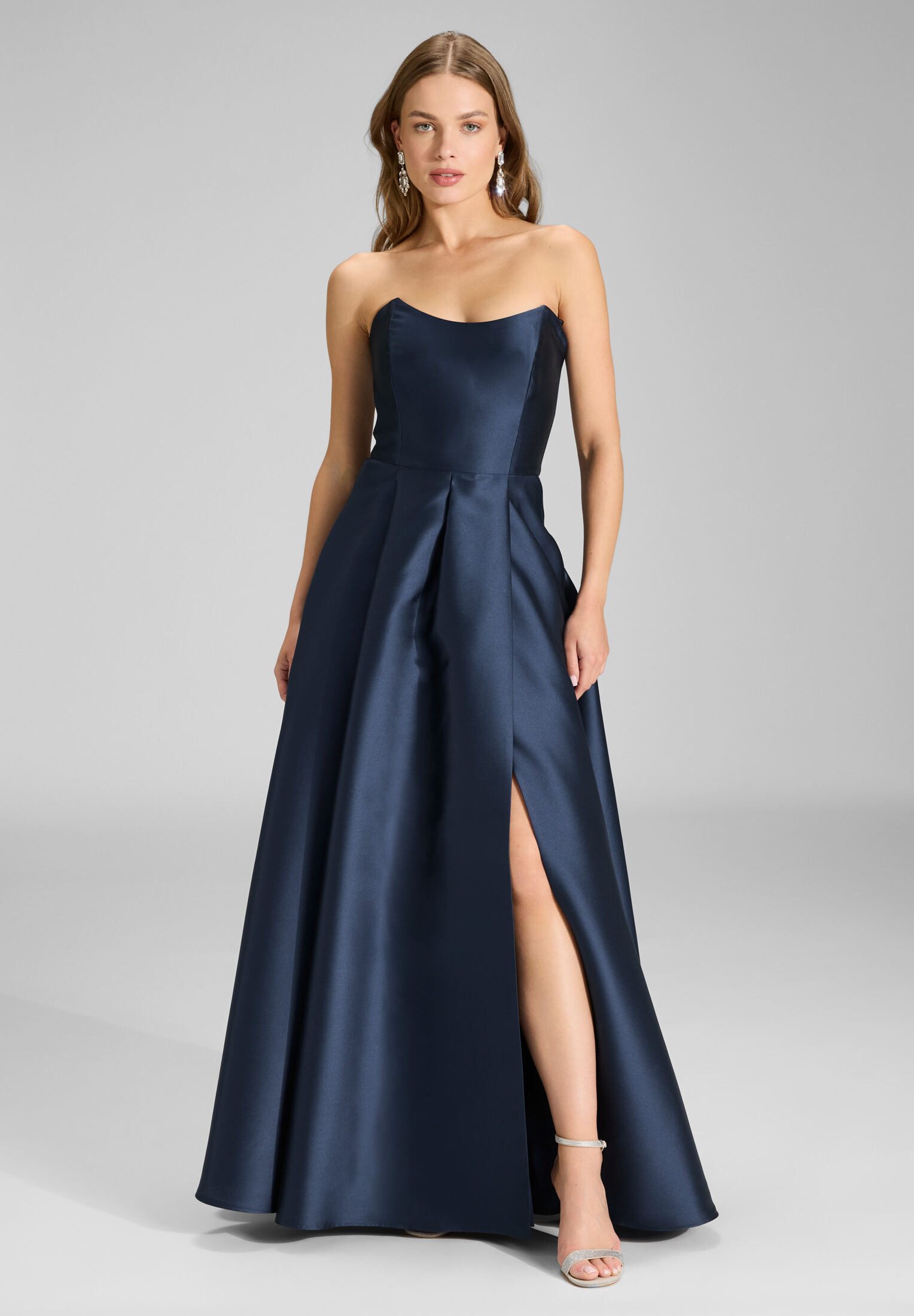 SWING Abendkleid - Abendkleid aus edlem Twill mit Korsage Oberteil Oberteil günstig online kaufen
