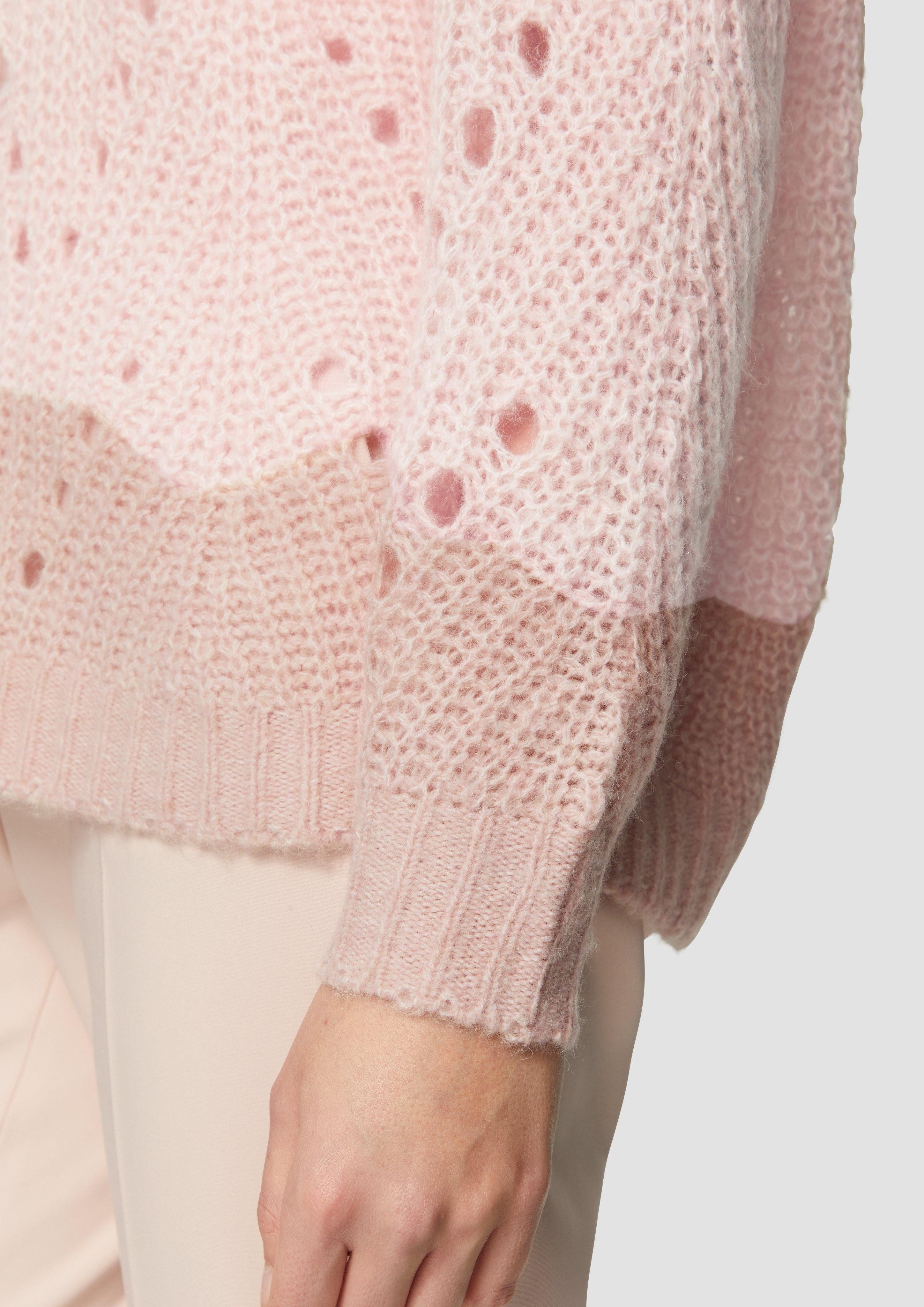 s.Oliver BLACK LABEL Strickpullover Alpakamix-Strickpullover mit günstig online kaufen