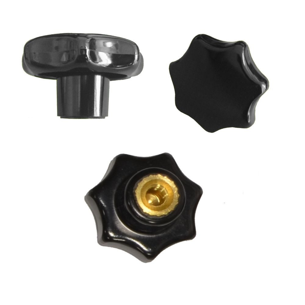 Walter Bethke GmbH & Co. KG Anhänger 50 Stück Sterngriffmutter - M4 Ø 25 mm DIN6336 K - Messinggewinde