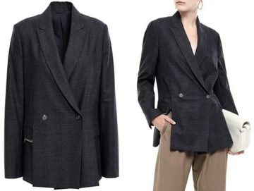 BRUNELLO CUCINELLI Jackenblazer BRUNELLO CUCINELLI Double-breasted Bead-Embellished Blazer Jacke Suit