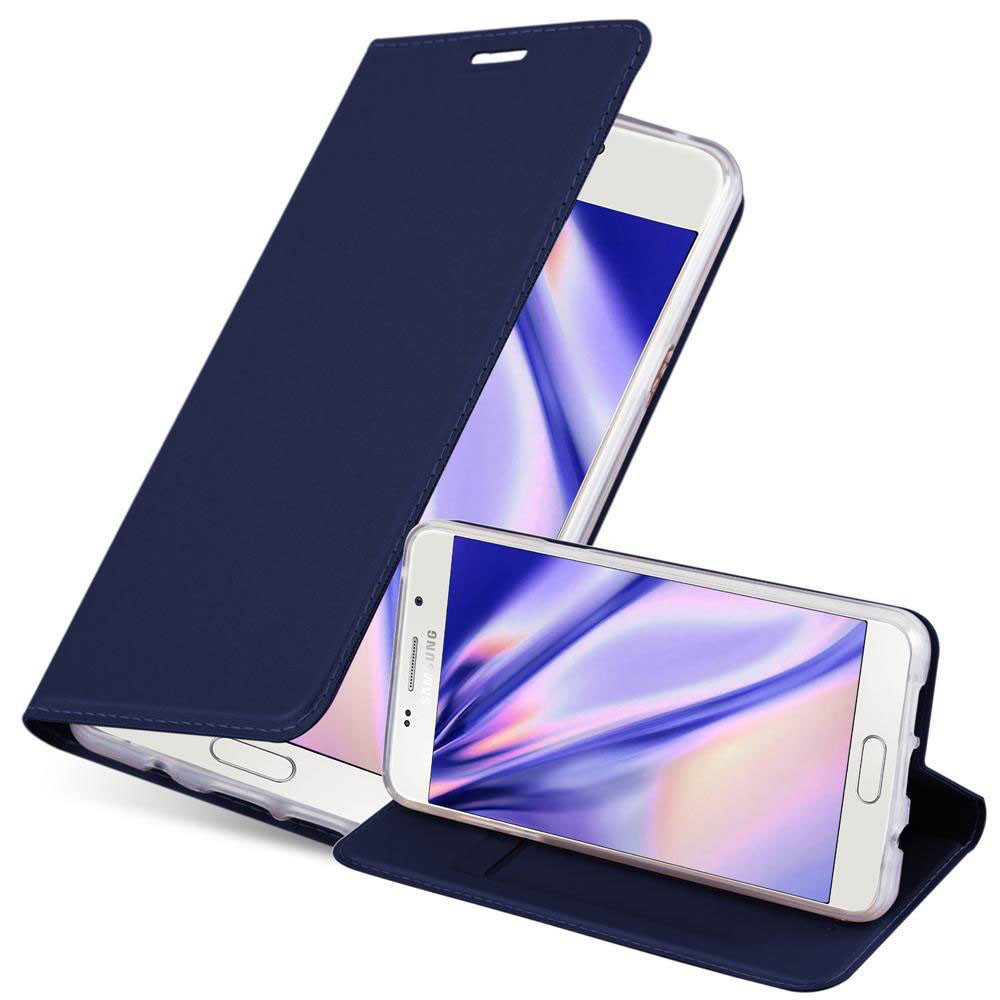 Cadorabo Handyhülle für Samsung Galaxy A5 2016 Hülle Samsung Galaxy A5 2016, Schutzhülle Hülle mit Standfunktion, Magnetverschluss und Kartenfach